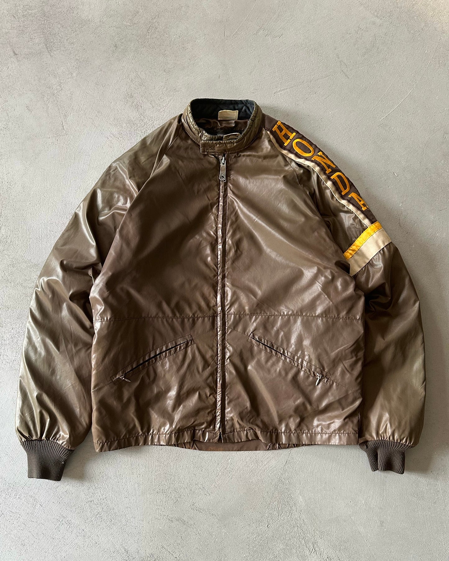 1970s - Brown Honda Jacket - M