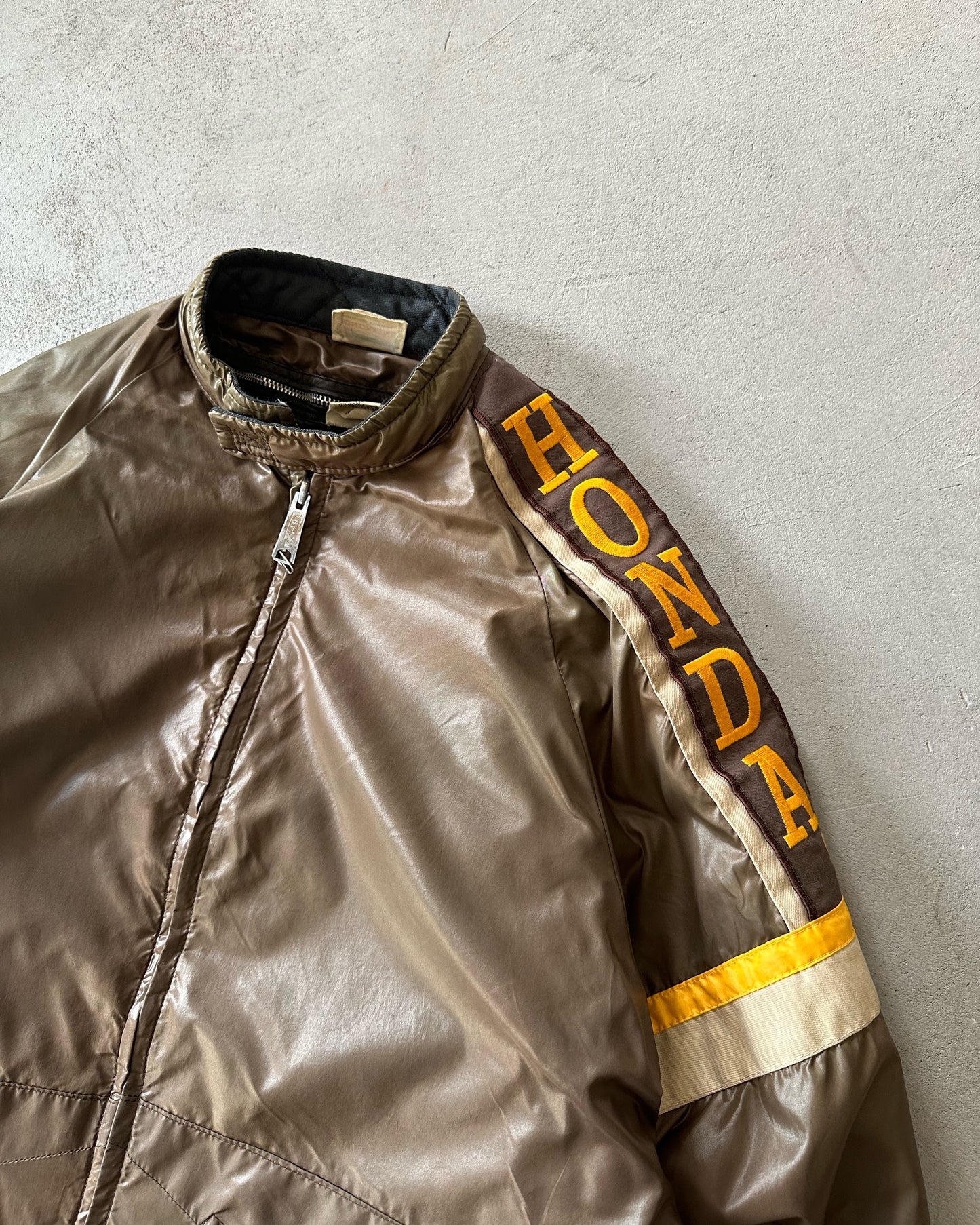 1970s - Brown Honda Jacket - M
