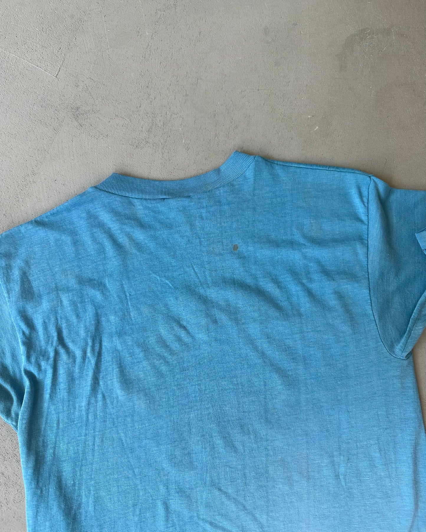 1970s - Blue Richie Eurich T-Shirt - S/M