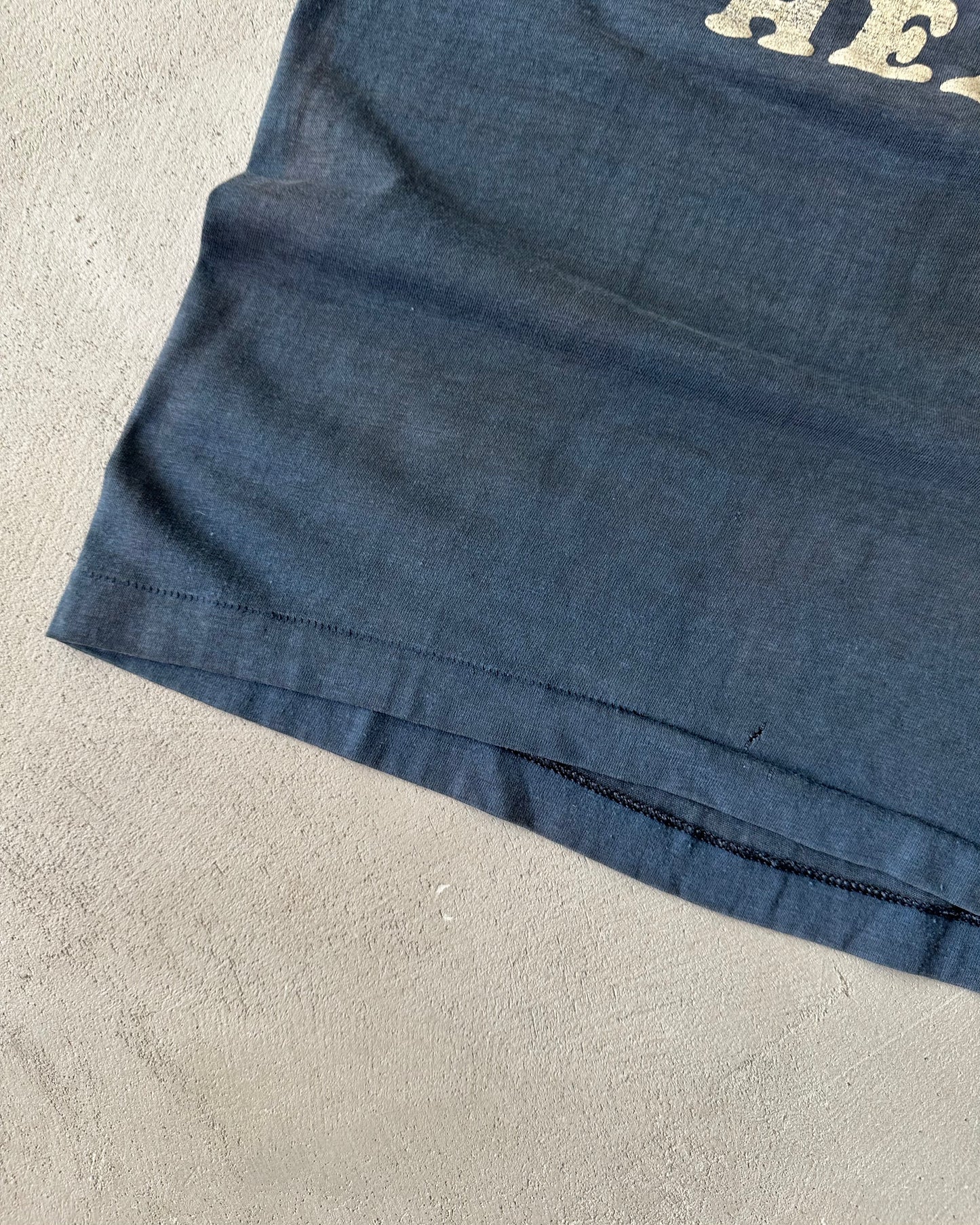 1970s - Distressed Navy Forge Workers T-Shirt - S/M