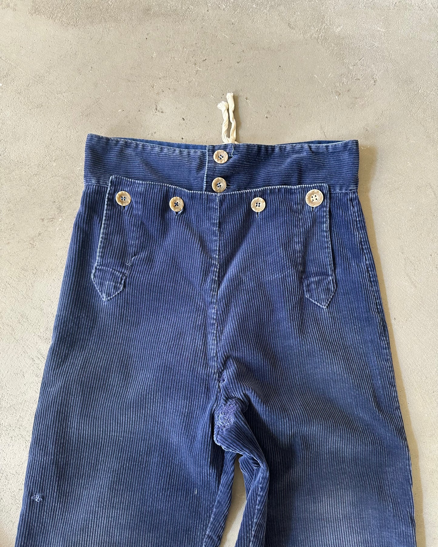 1970s - Blue Corduroy Pants - 29x30