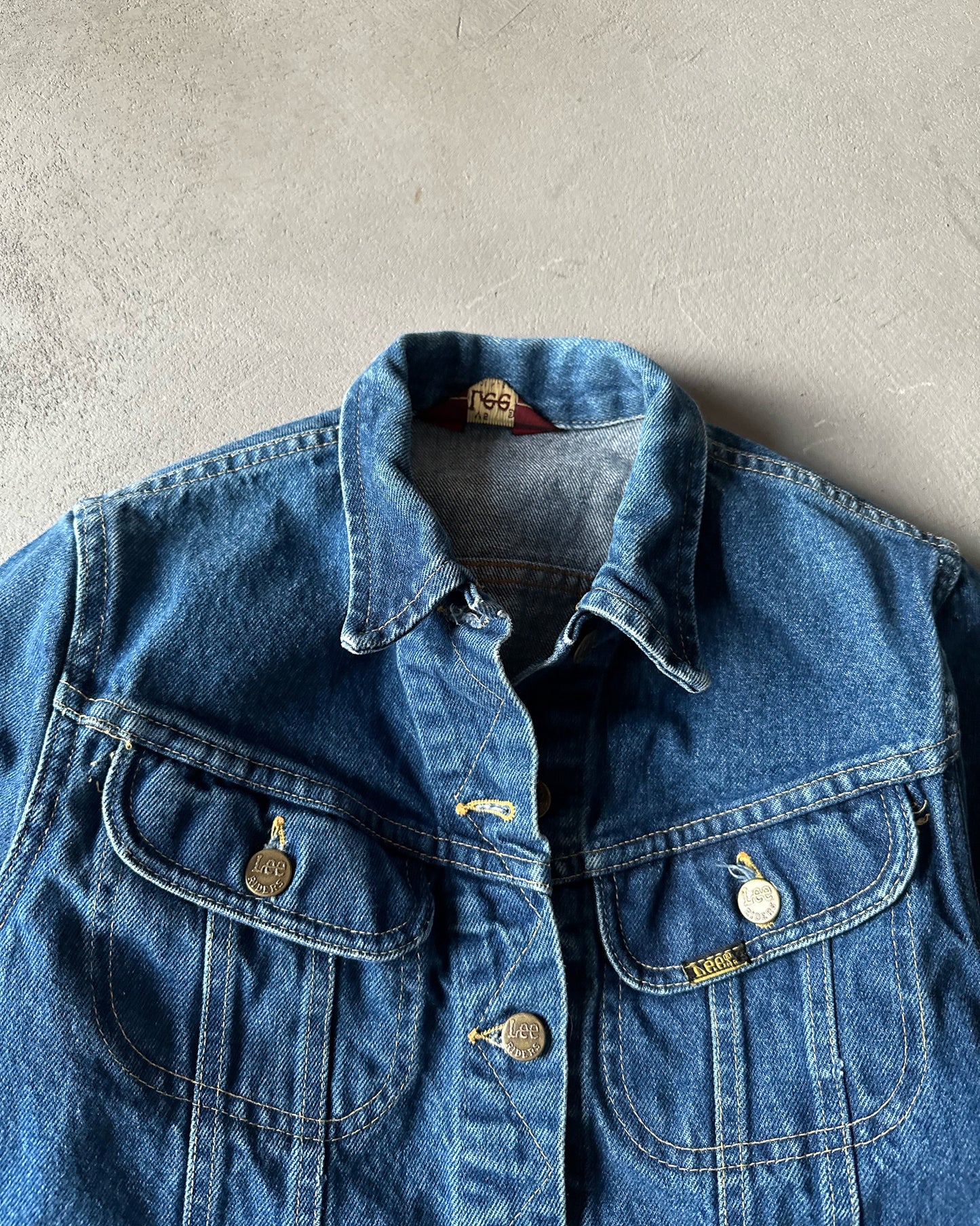 1980s - Lee Riders Women's Jeans Jacket - (W)S