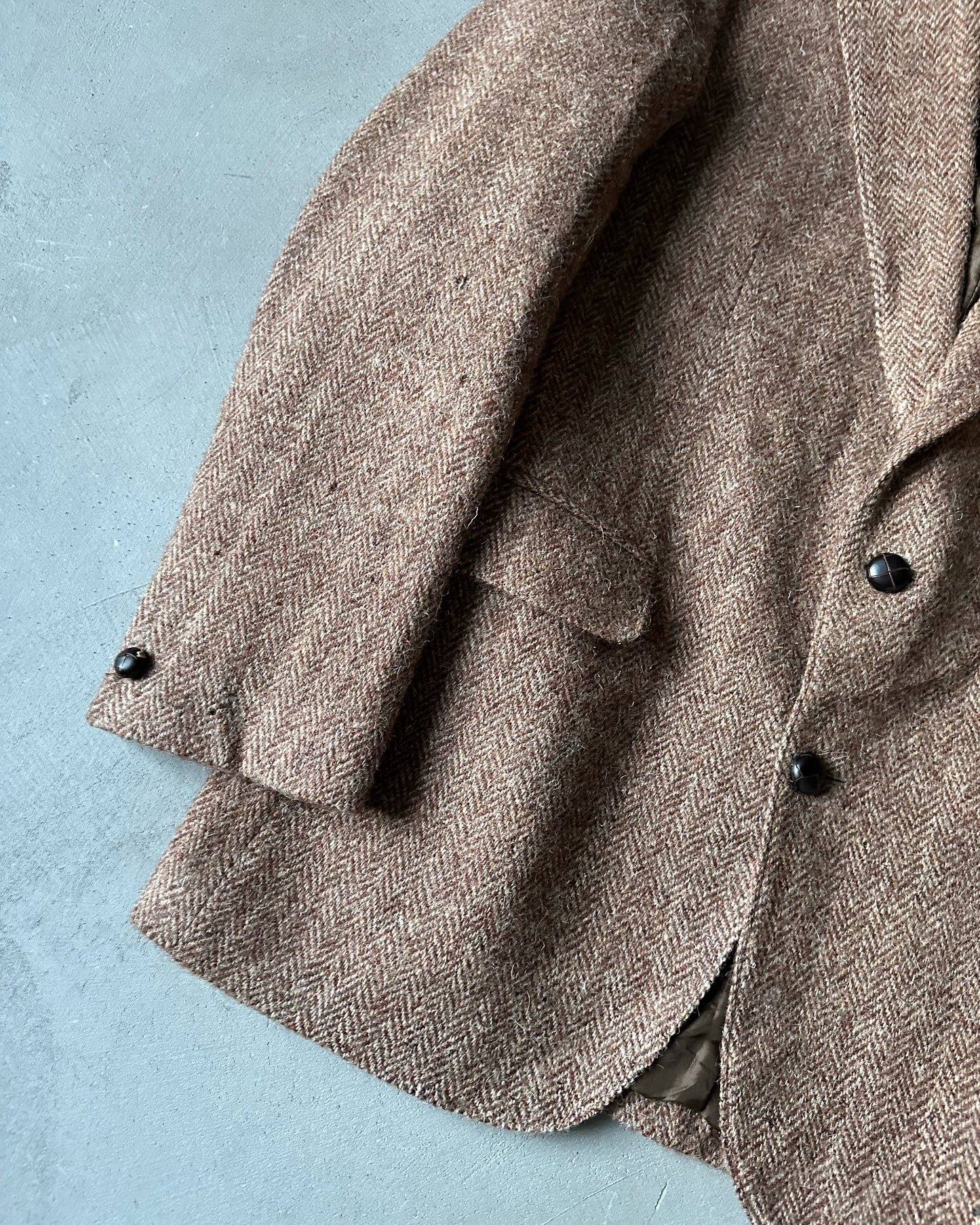 1980s - Brown Harris Tweed Blazer - 42R