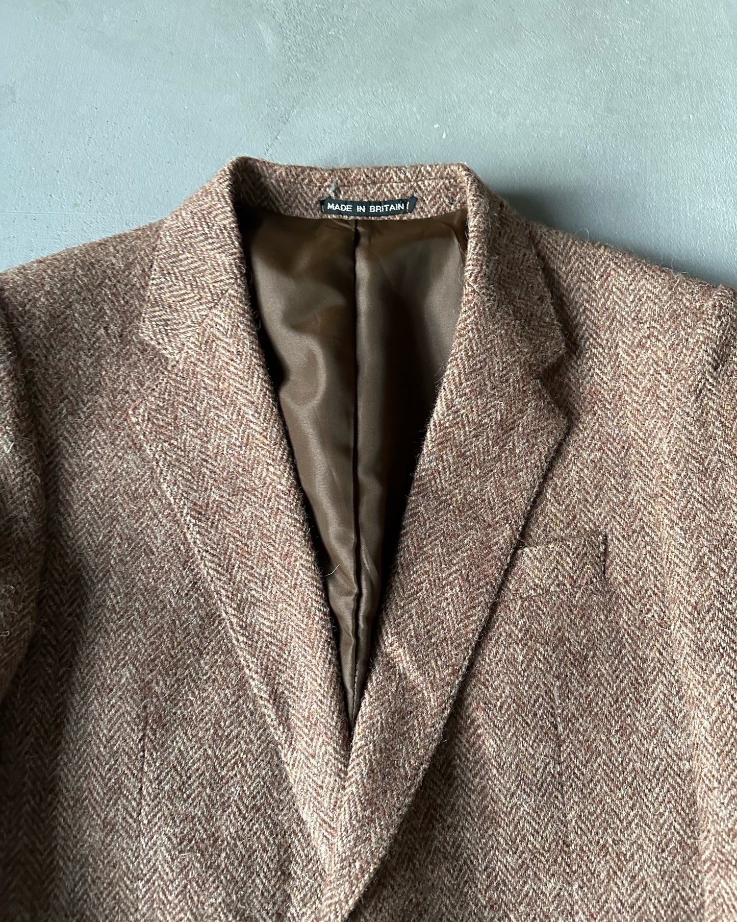 1980s - Brown Harris Tweed Blazer - 42R