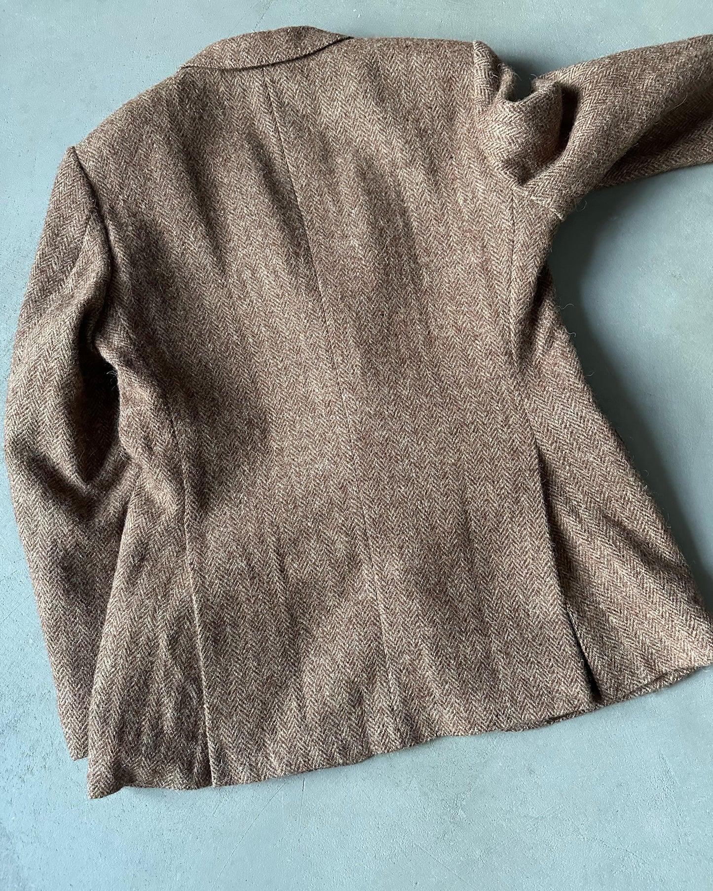1980s - Brown Harris Tweed Blazer - 42R