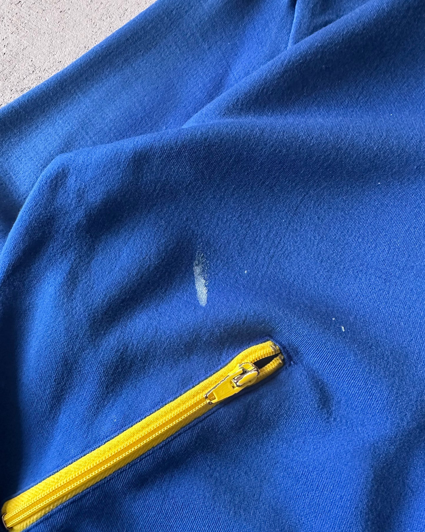1980s - Blue/Yellow Stagwhites Track Sweatshirt - S/M
