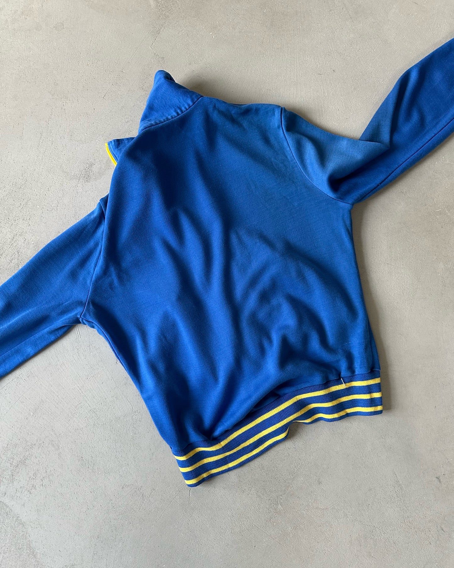 1980s - Blue/Yellow Stagwhites Track Sweatshirt - S/M
