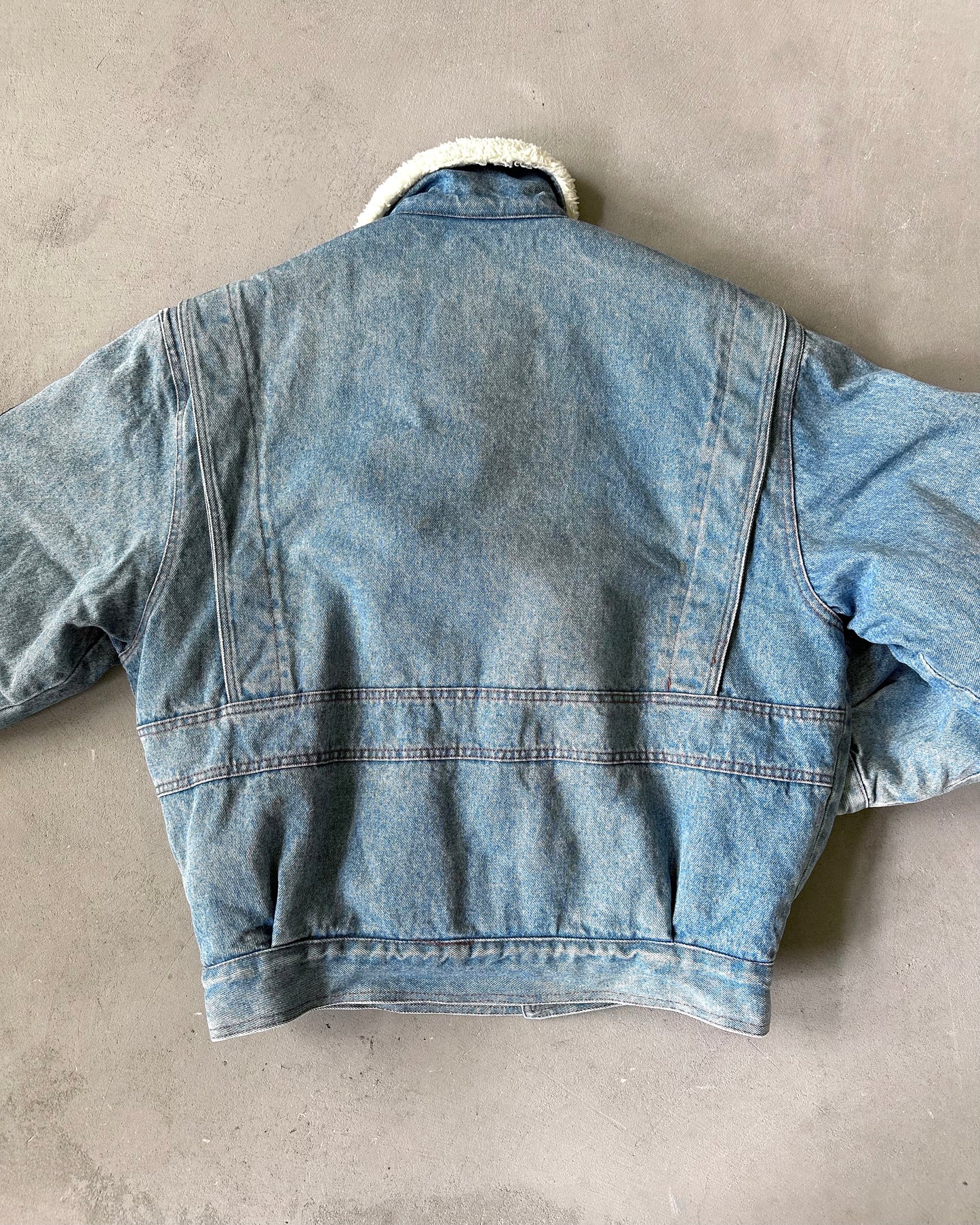 Années 1990 - Blouson en jean Aviateur - M