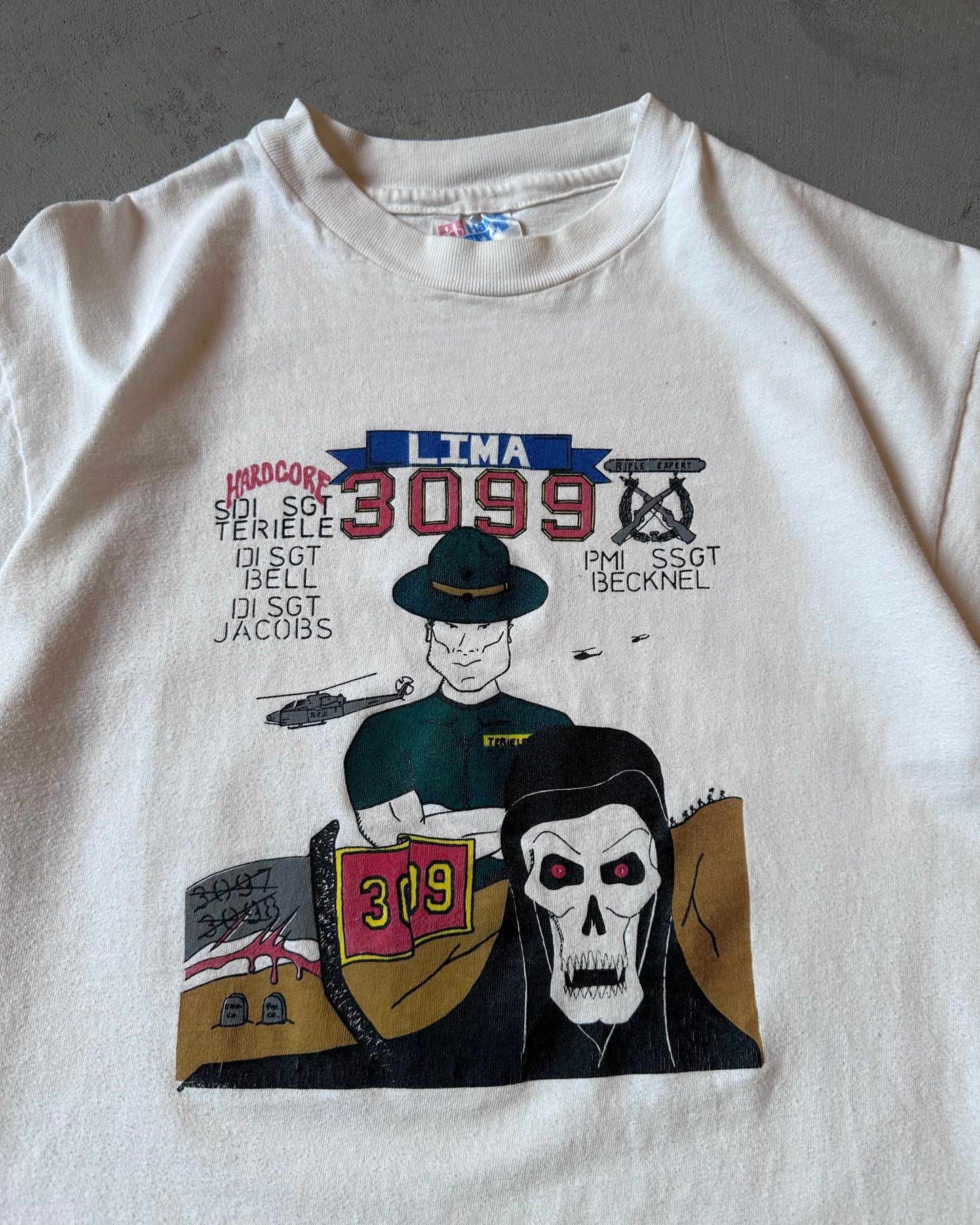 1990s - White Lima 3099 T-Shirt - M