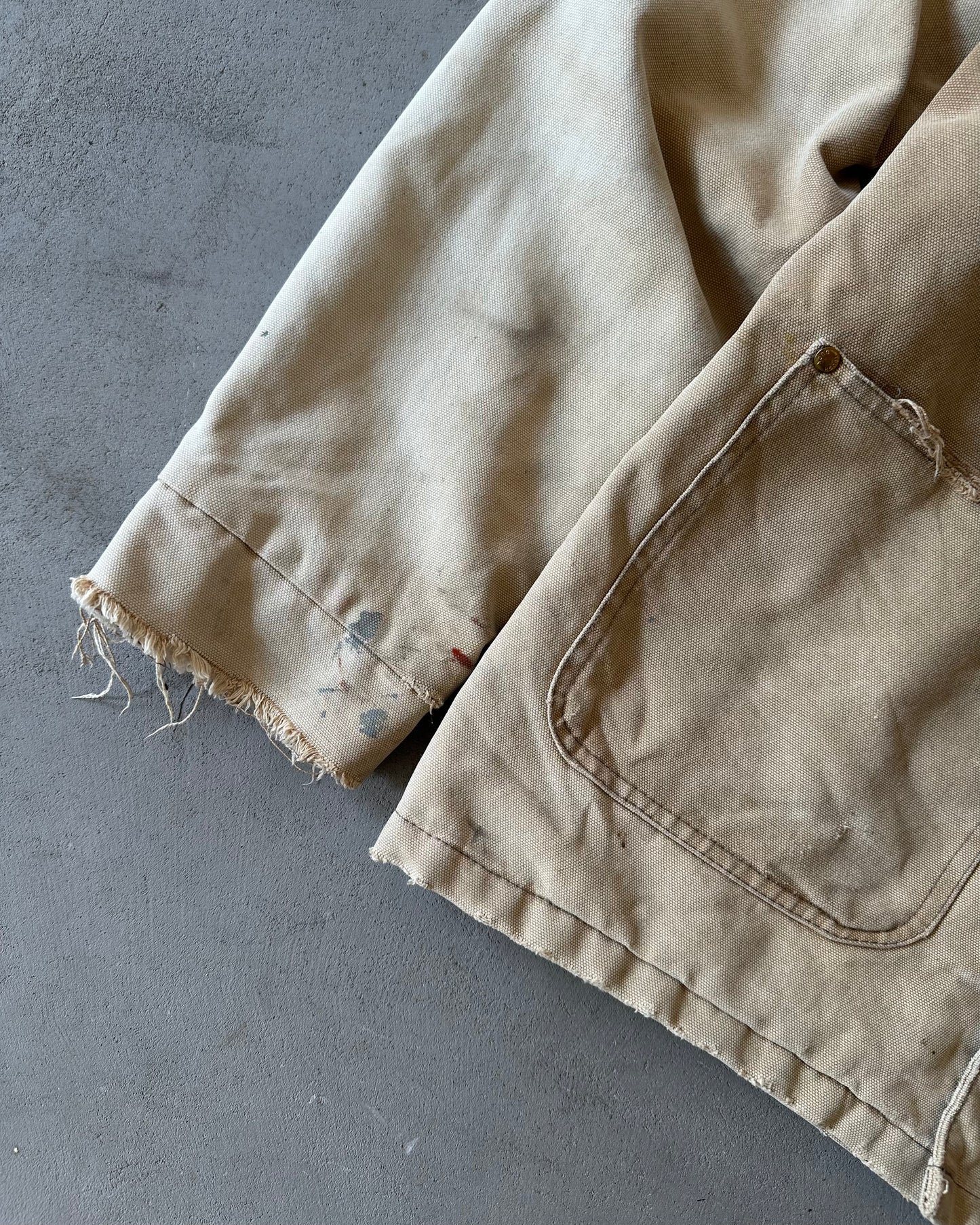 1990s - Distressed Tough Duck Chore Jacket - M