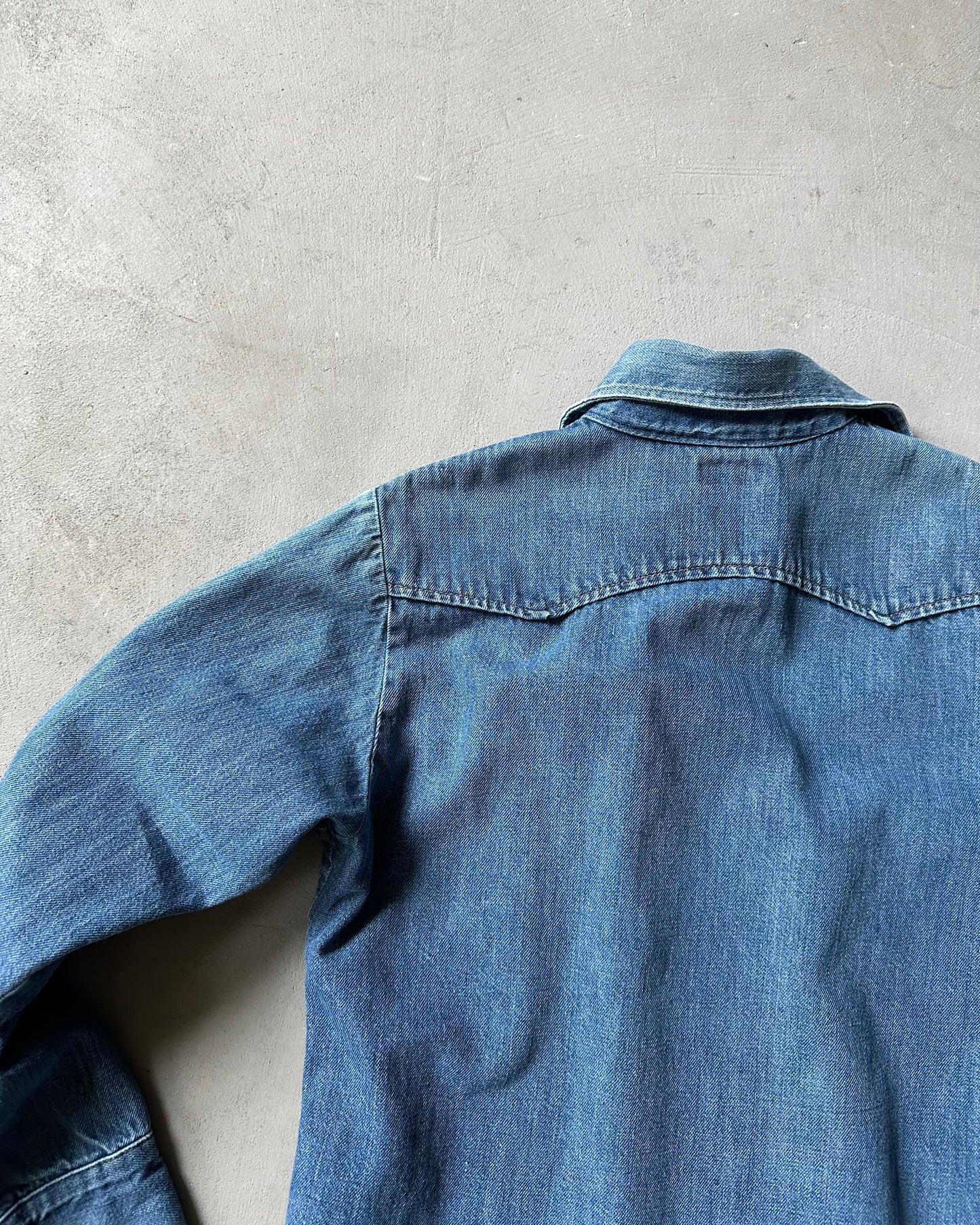 1970s - Orange Tab Levi's Denim Shirt - S