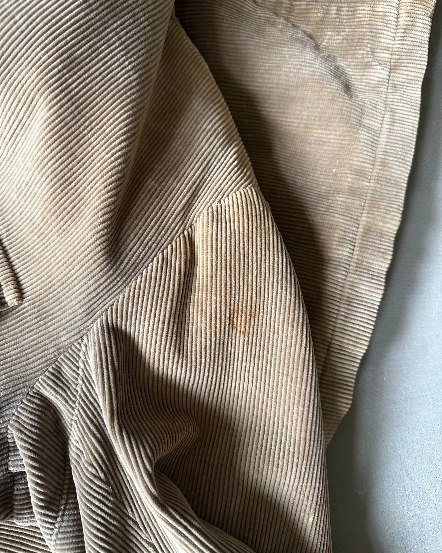1970s - Distressed Corduroy Chore Jacket - M/L