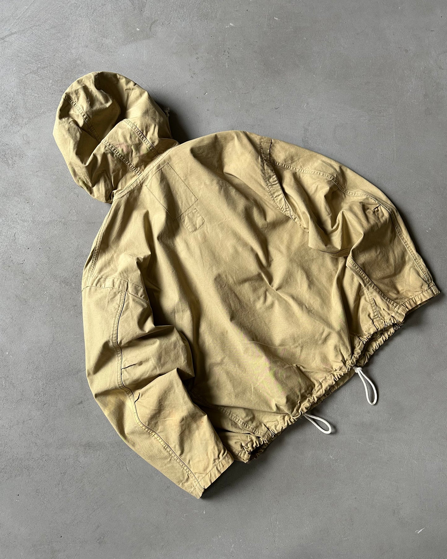 Années 90 - Veste à capuche kaki avec brandebourgs - T.M.