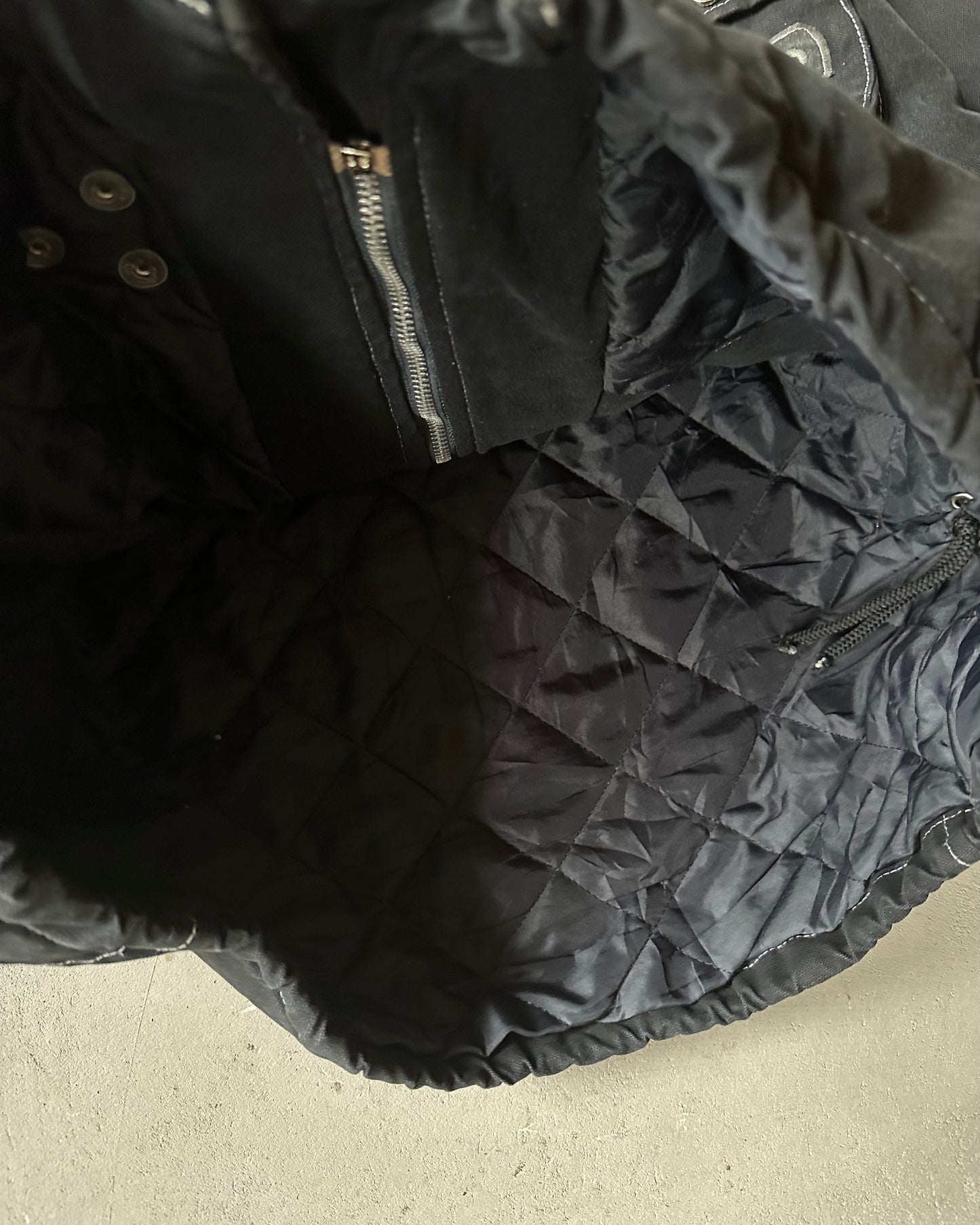 Années 90 - Veste de pompier matelassée noire - M