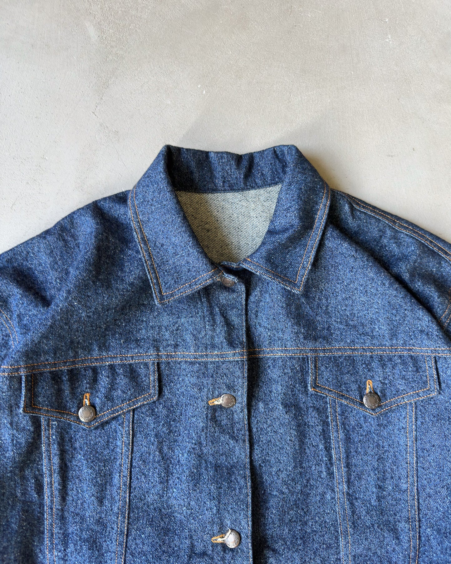 1980s - Raw Women's Denim Jacket - (W)XL