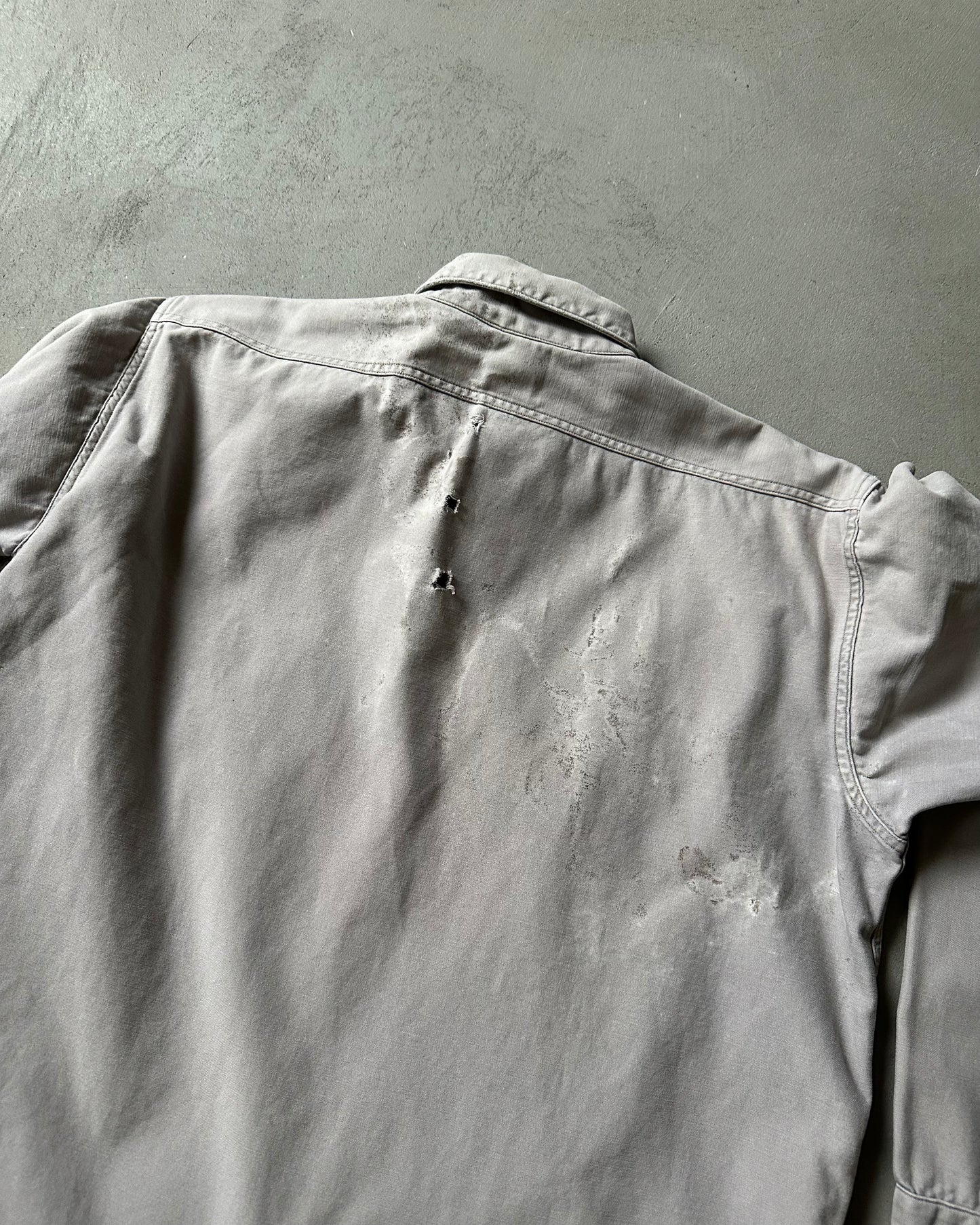 Années 60 - Chemise de travail gris vieilli - M/L