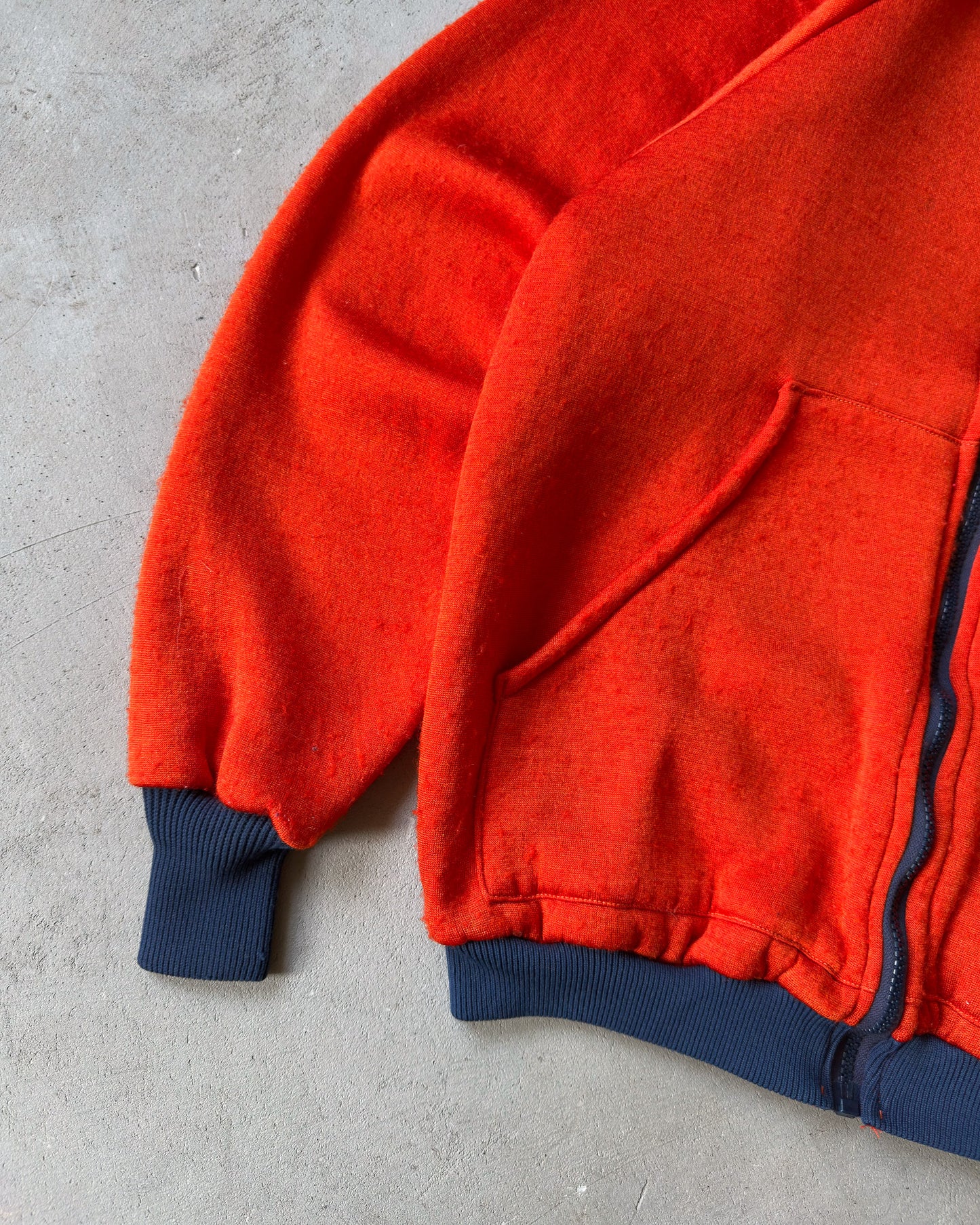 1970s - Red/Navy Banana Equipment Zip Up Fleece - M
