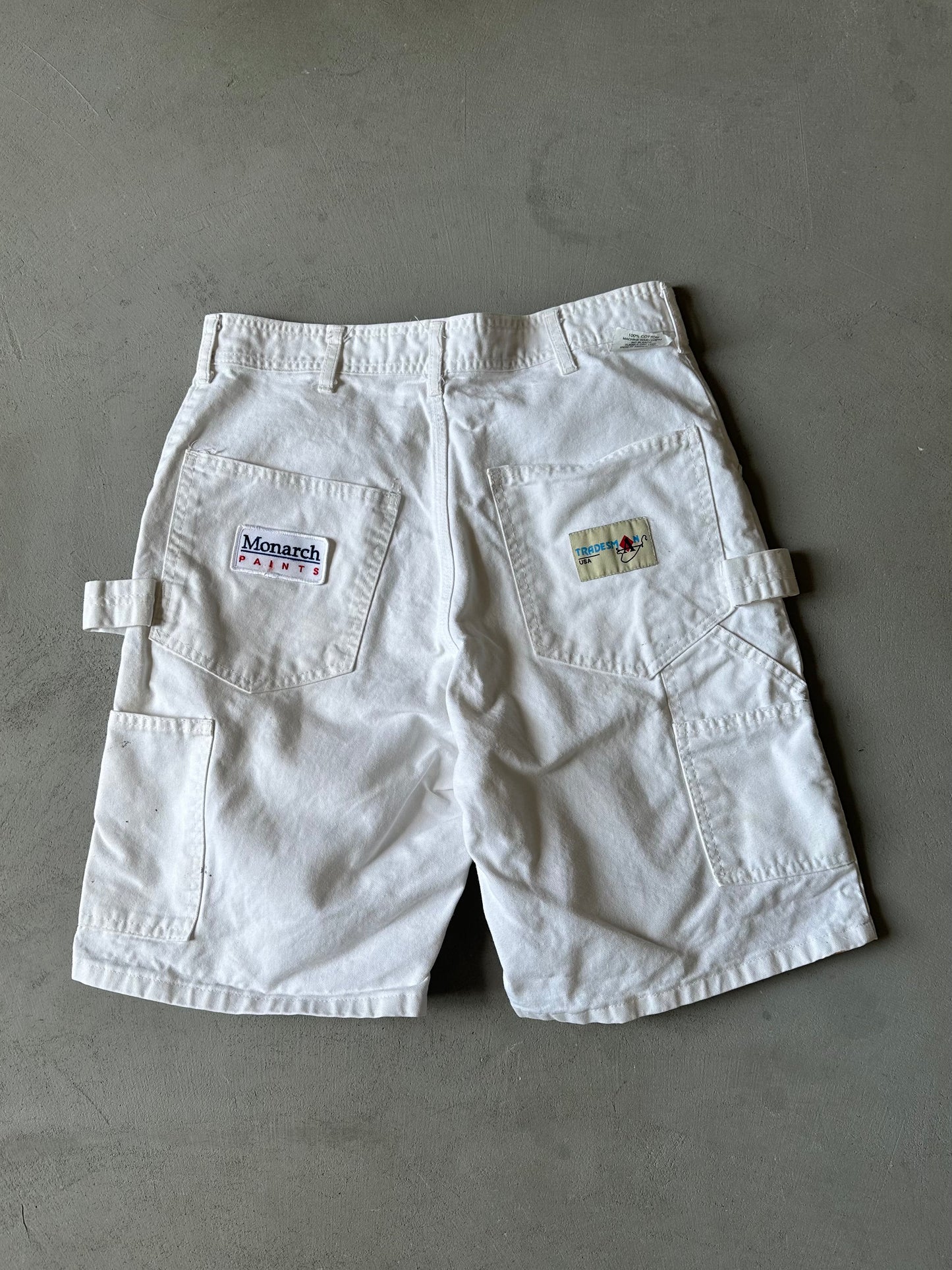 1990s - White Painter Shorts - 31