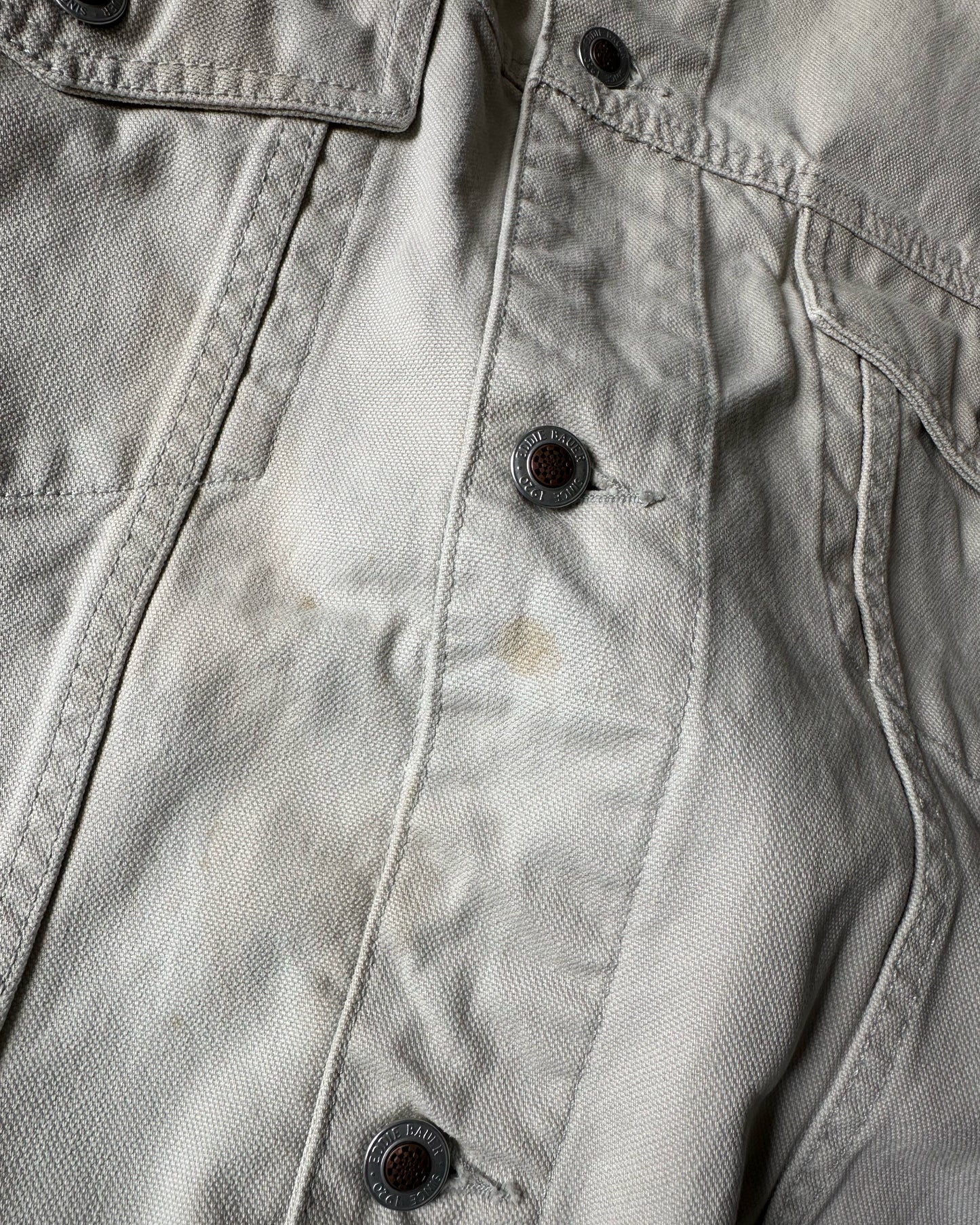 2000s - Cream Eddie Bauer Trucker Jacket - XXL