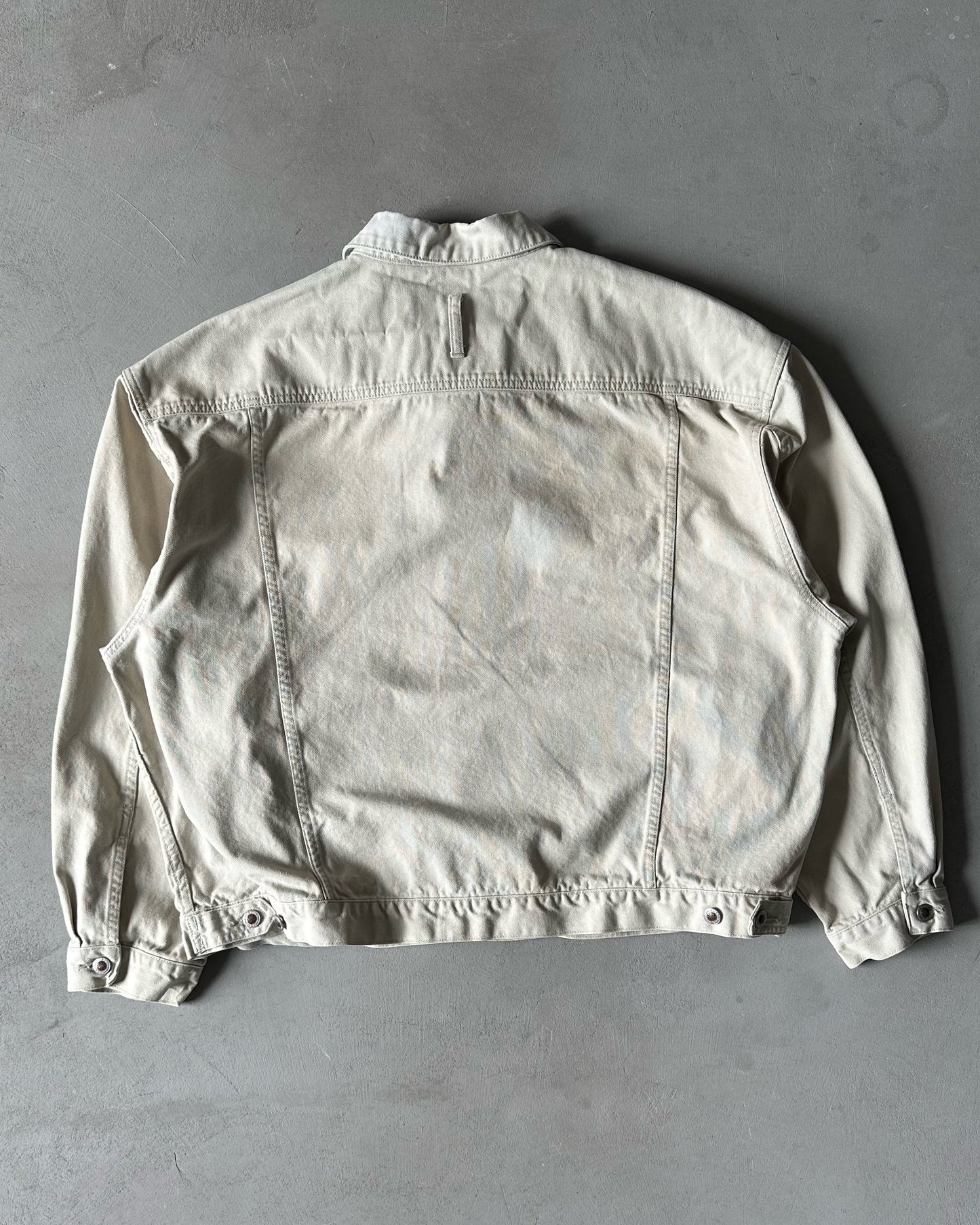 2000s - Cream Eddie Bauer Trucker Jacket - XXL