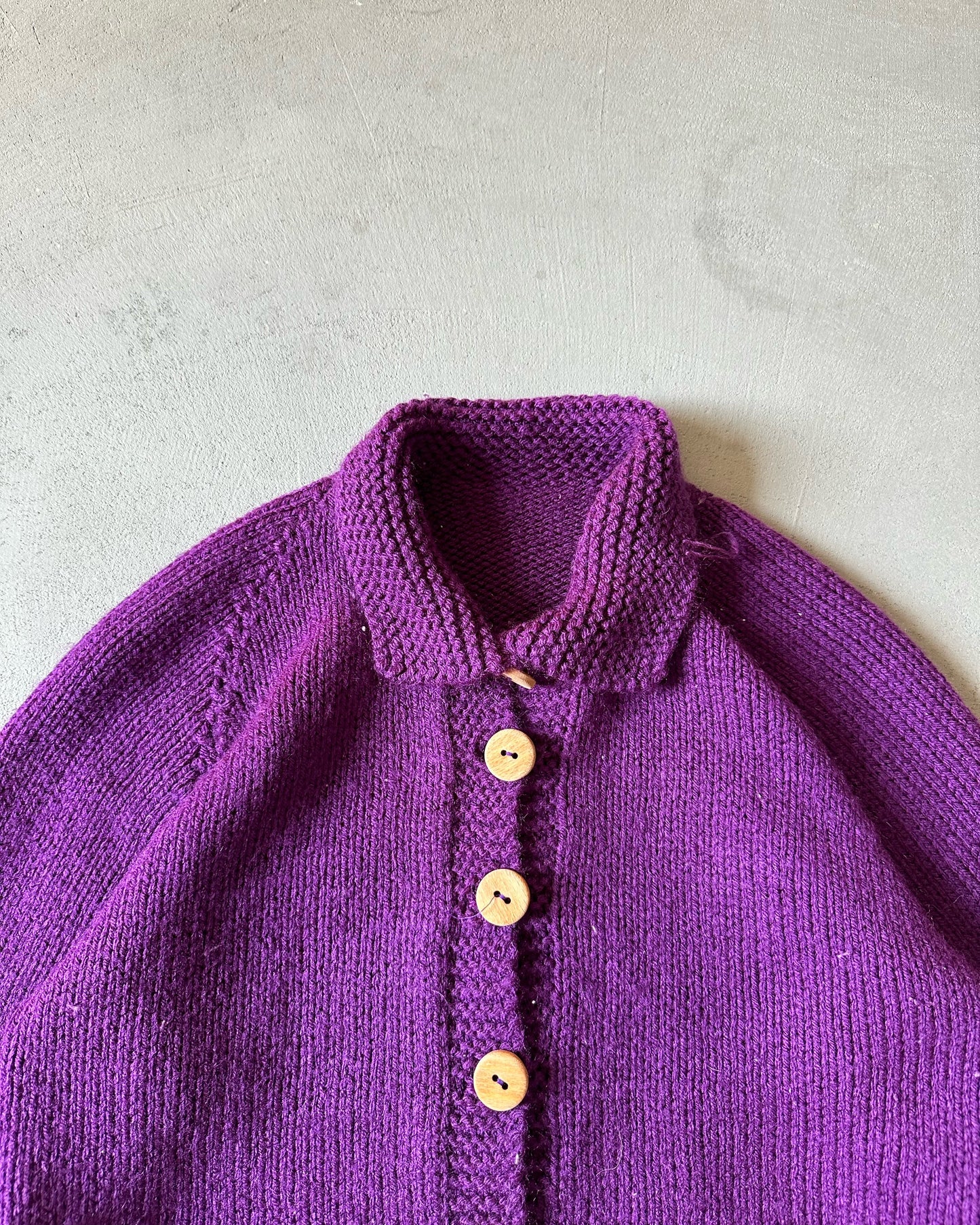 1970s - Purple "Beagle" Sweater - (W)XS