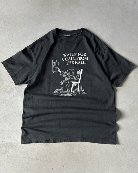 1990s - Black "Call From The Hall" T-Shirt - XL