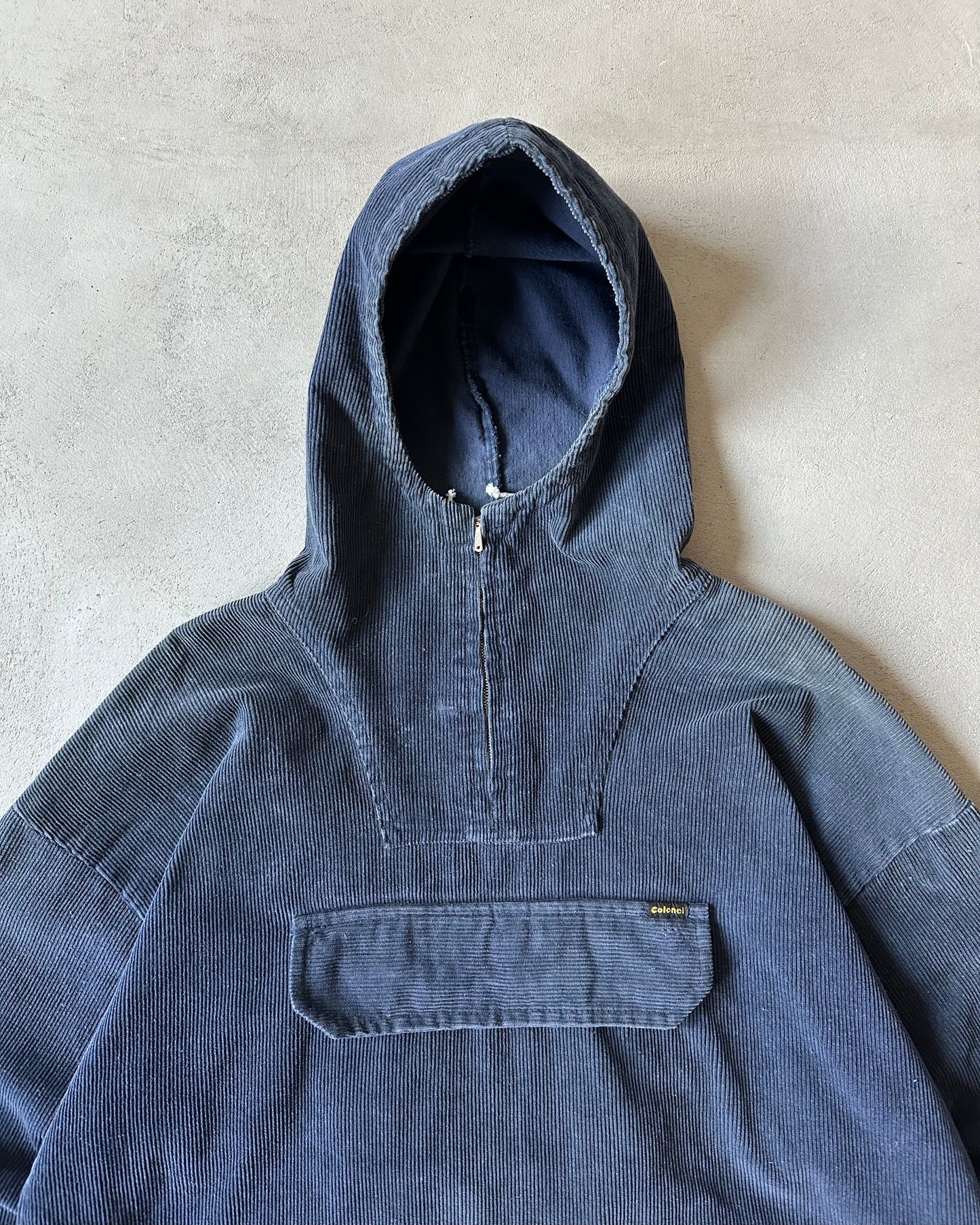 1980s - Navy Corduroy French Anorak - M