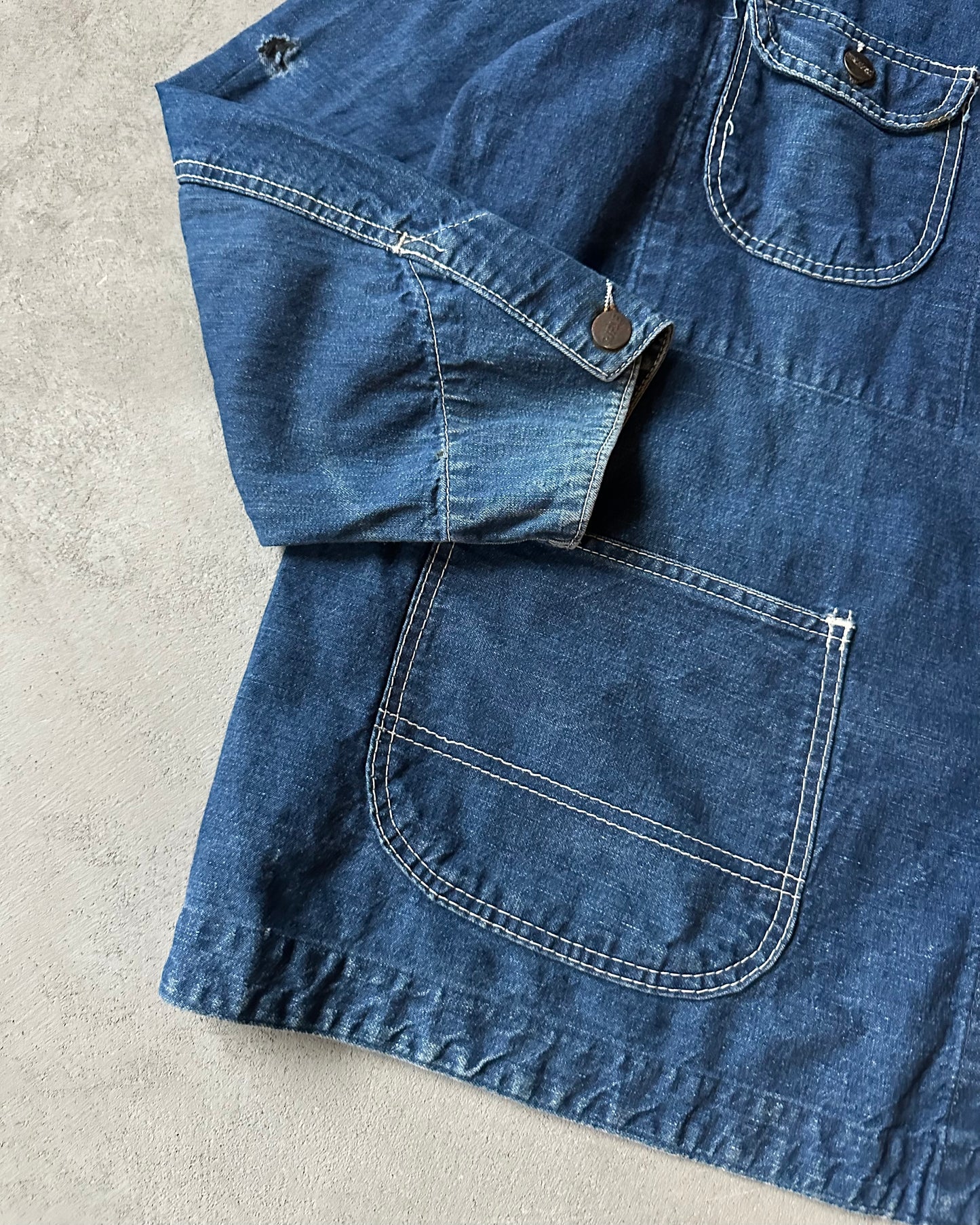 1970s - Distressed Rifle Chore Coat - XL