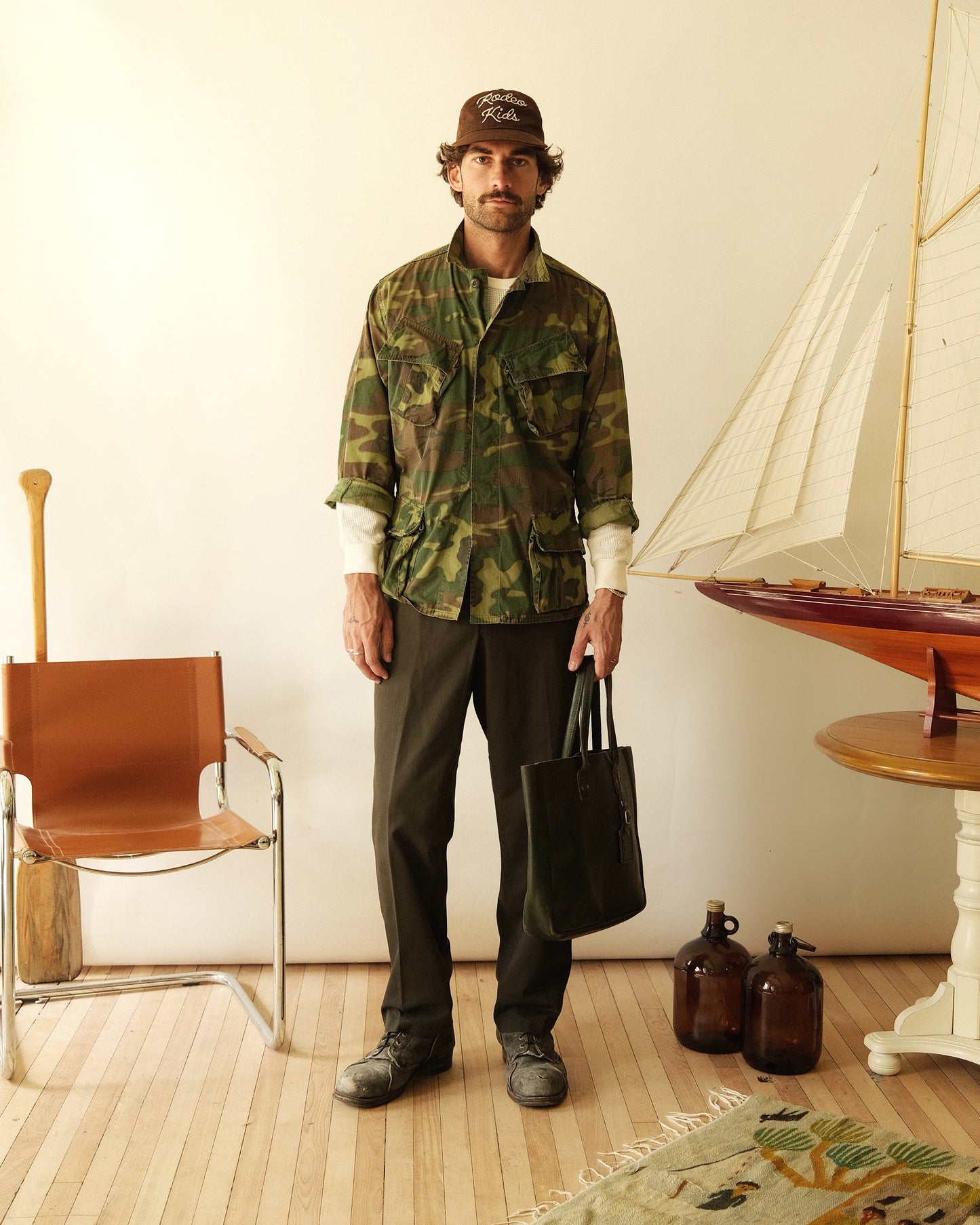 1970s - Dark Brown Work Pants - 36x33