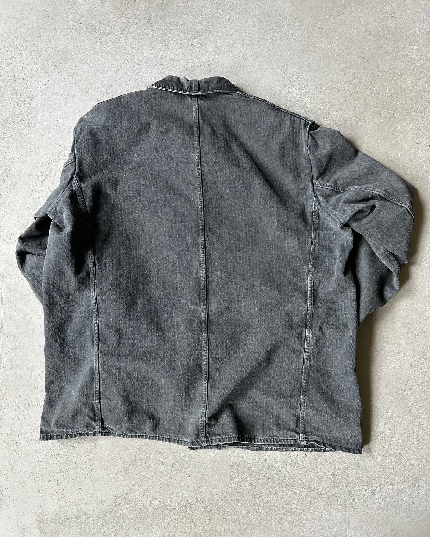1970s - Faded Black HBT Euro Chore - M