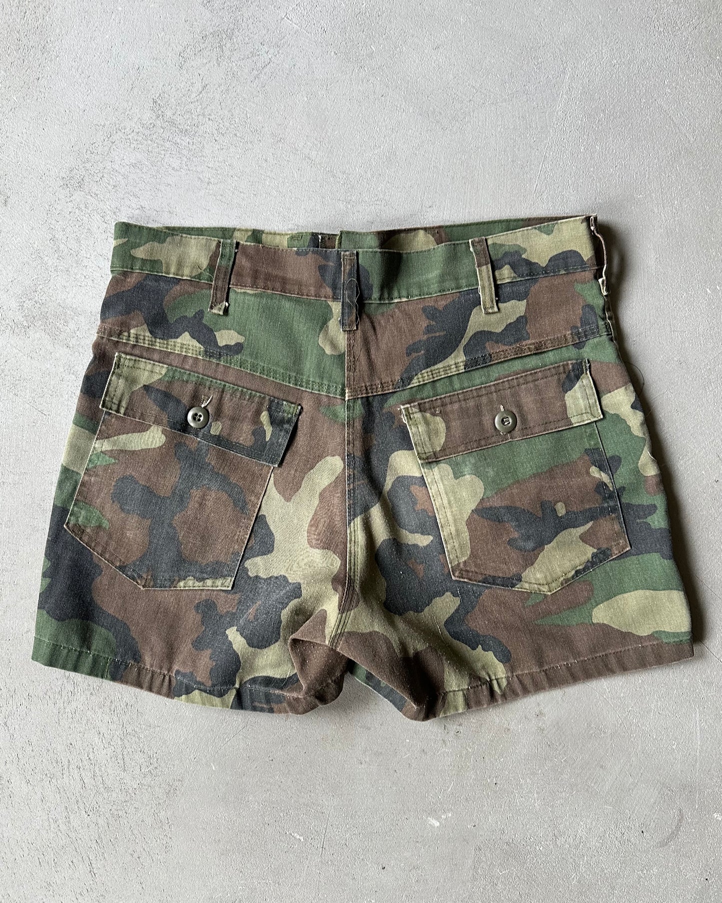 1980s - Camo Bush Shorts - 32