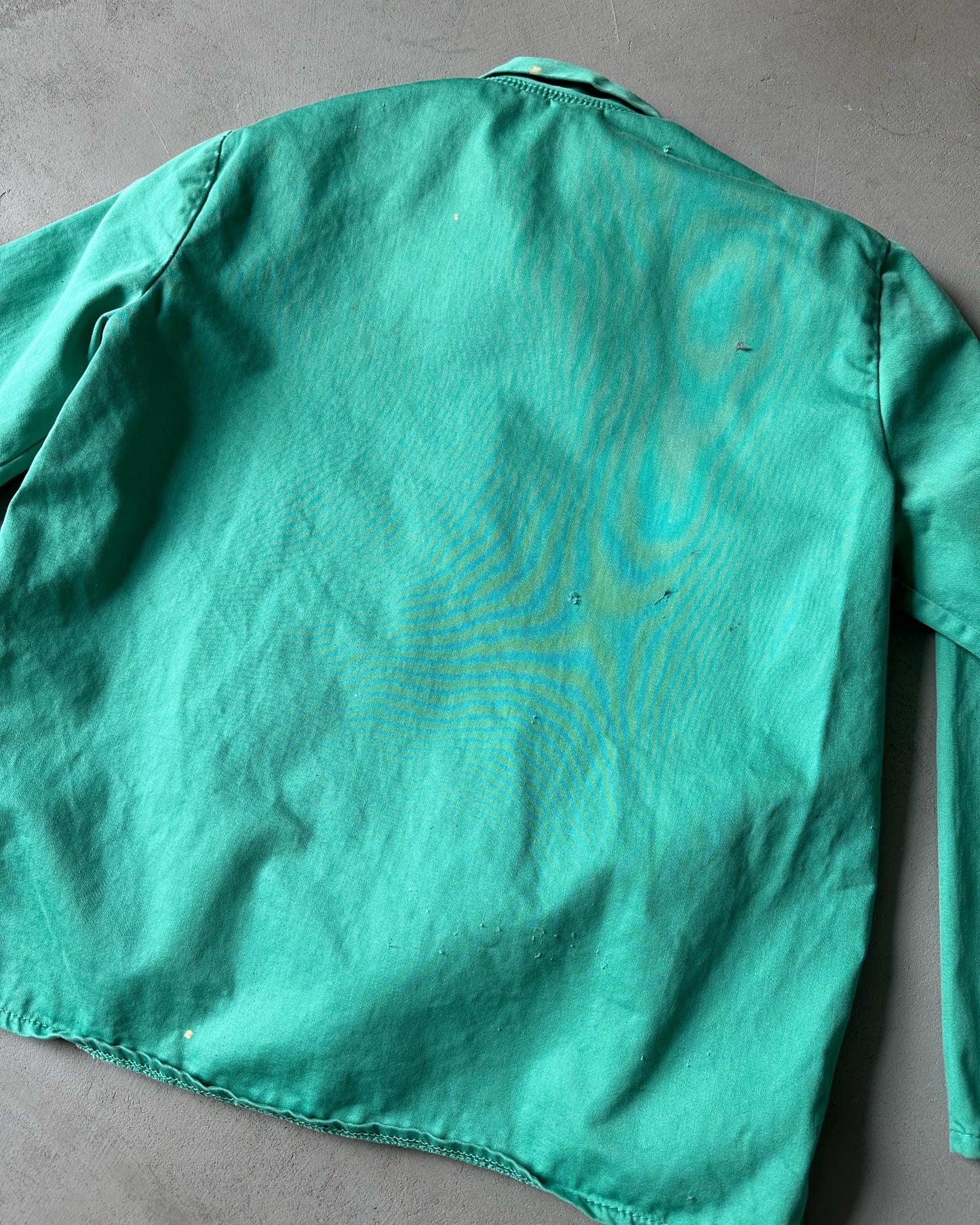 1980s - Aqua Chore Painter Overshirt - L
