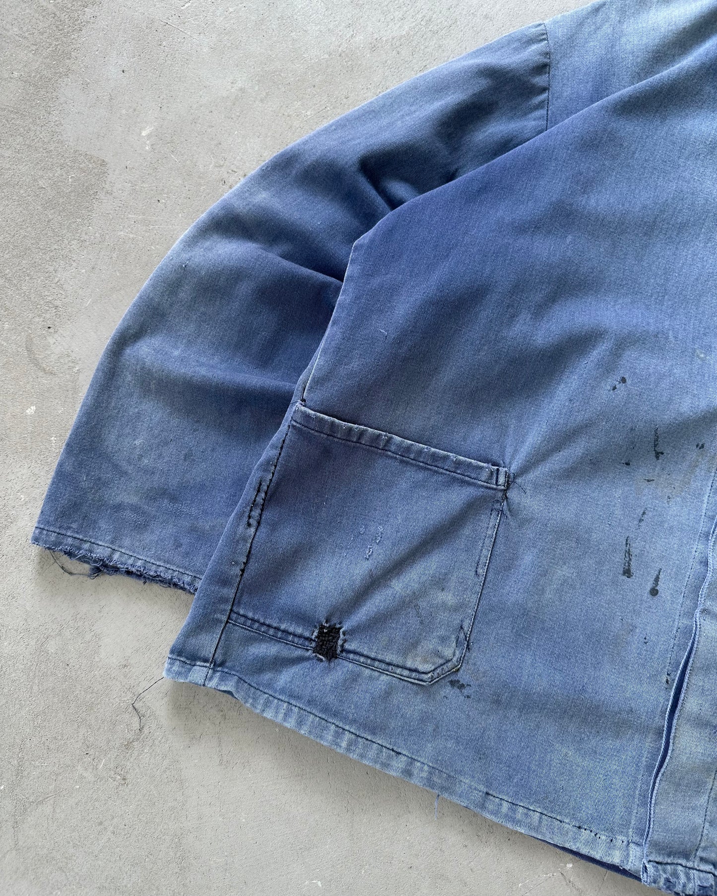 1980s - Distressed Blue French Chore - L/XL