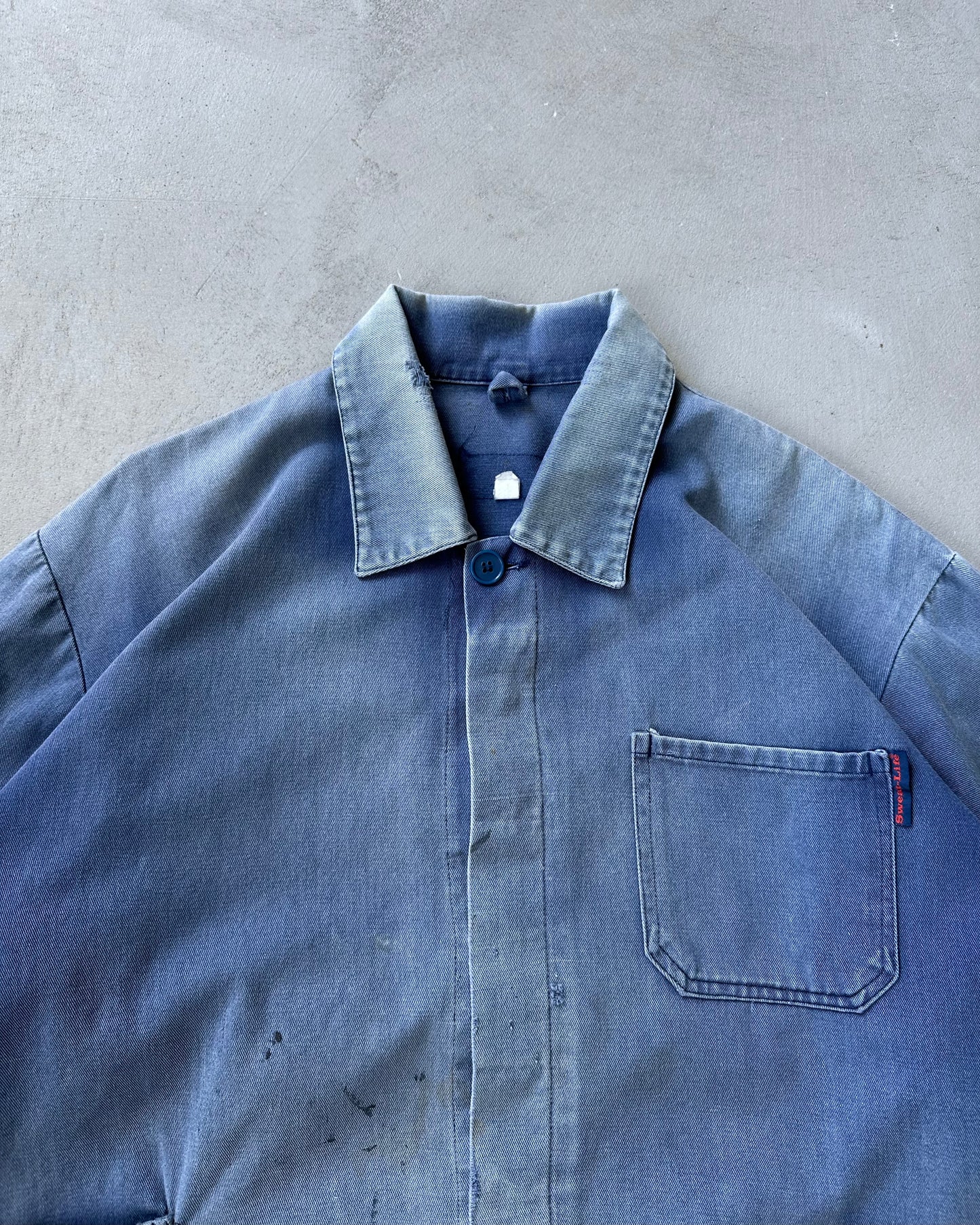 1980s - Distressed Blue French Chore - L/XL