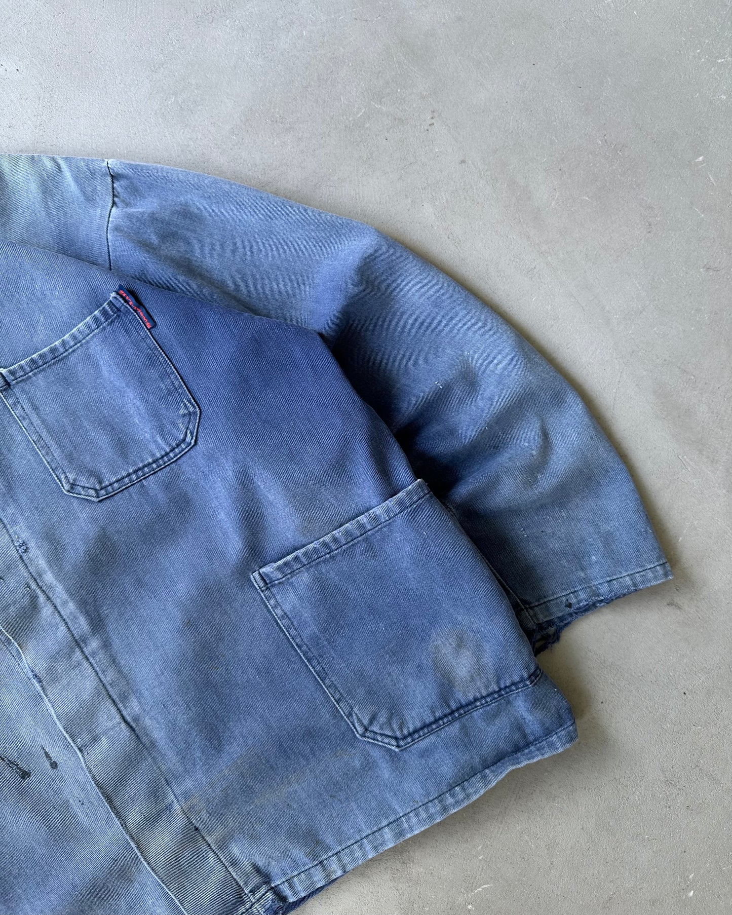 1980s - Distressed Blue French Chore - L/XL