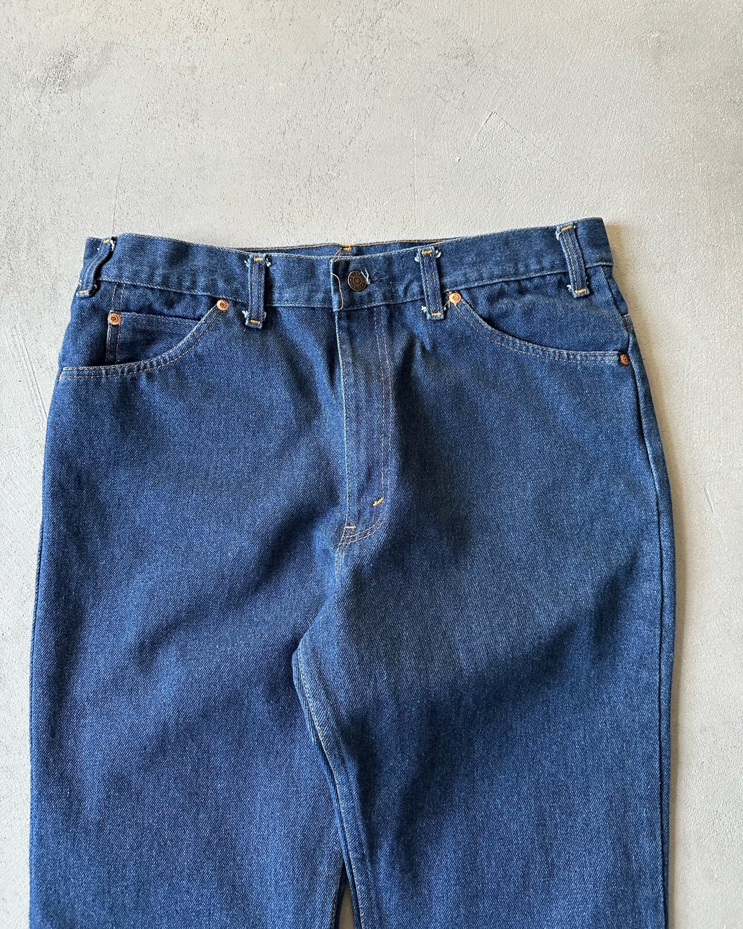 1980s - Plain Pocket Bootcut Jeans - 34x31