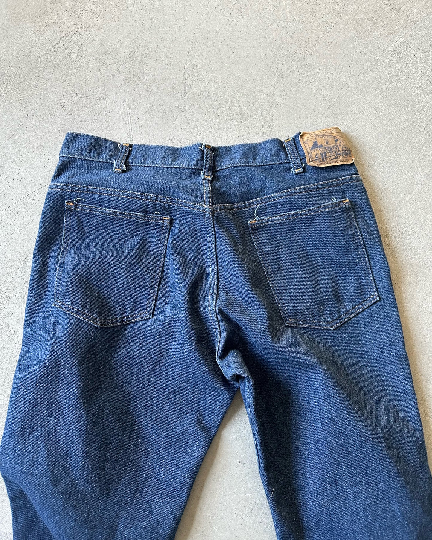 1980s - Plain Pocket Bootcut Jeans - 34x31