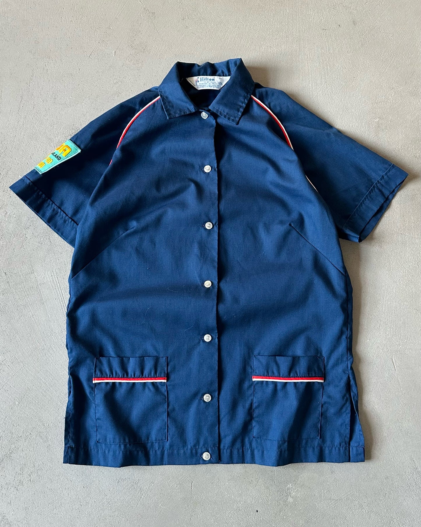 1970s - Blue Tino's Women's Bowling Shirt - (W)M