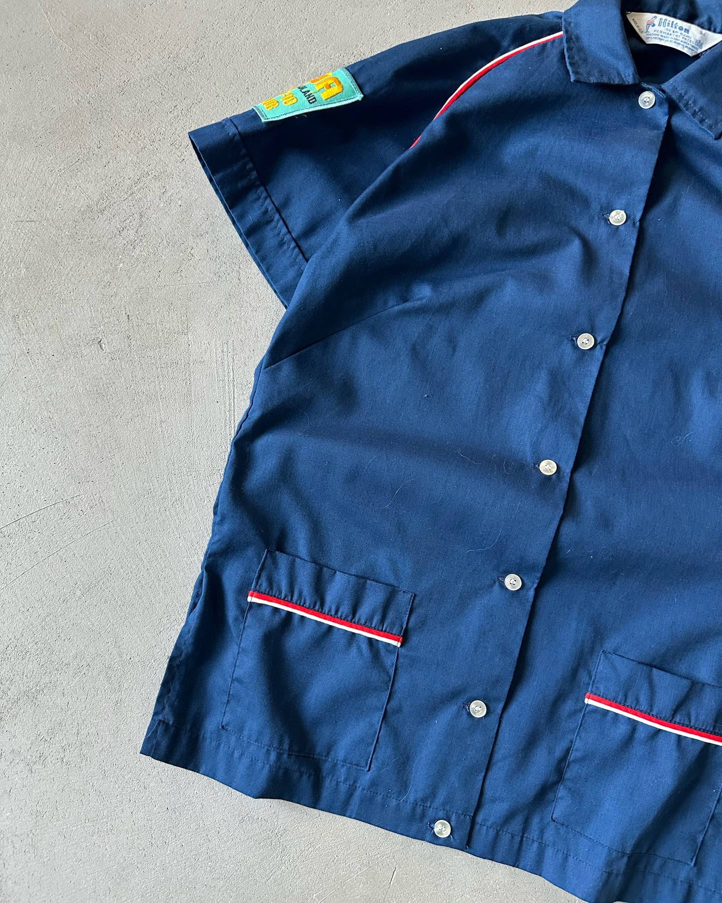 1970s - Blue Tino's Women's Bowling Shirt - (W)M