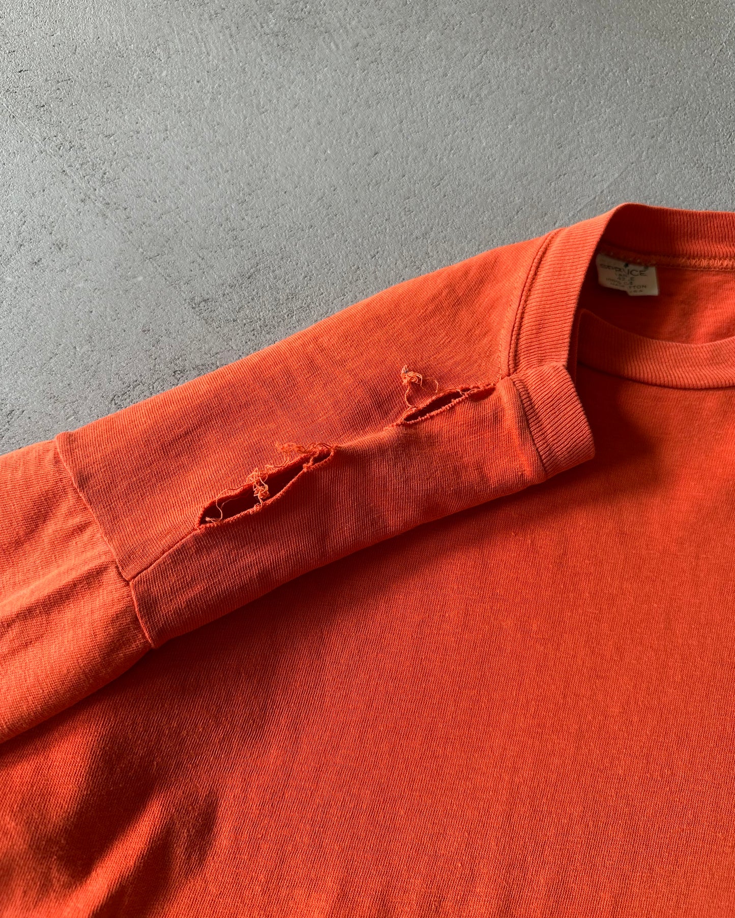 1970s - Distressed Orange Syracuse T-Shirt - S