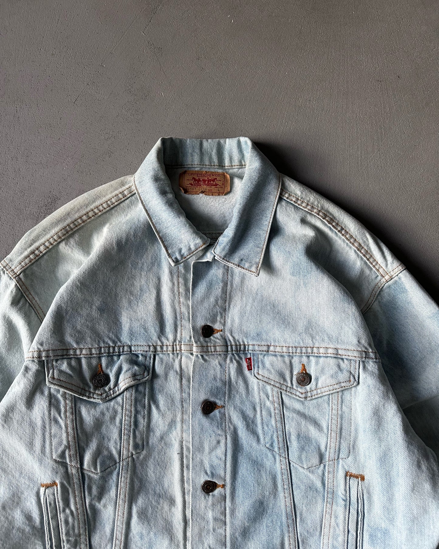 1980s - Lightwash Levi's Type III Jeans Jacket - L