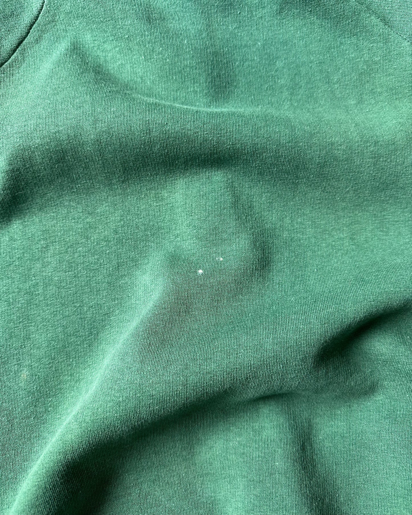 1970s - Distressed Green Zip Up Hoodie - S