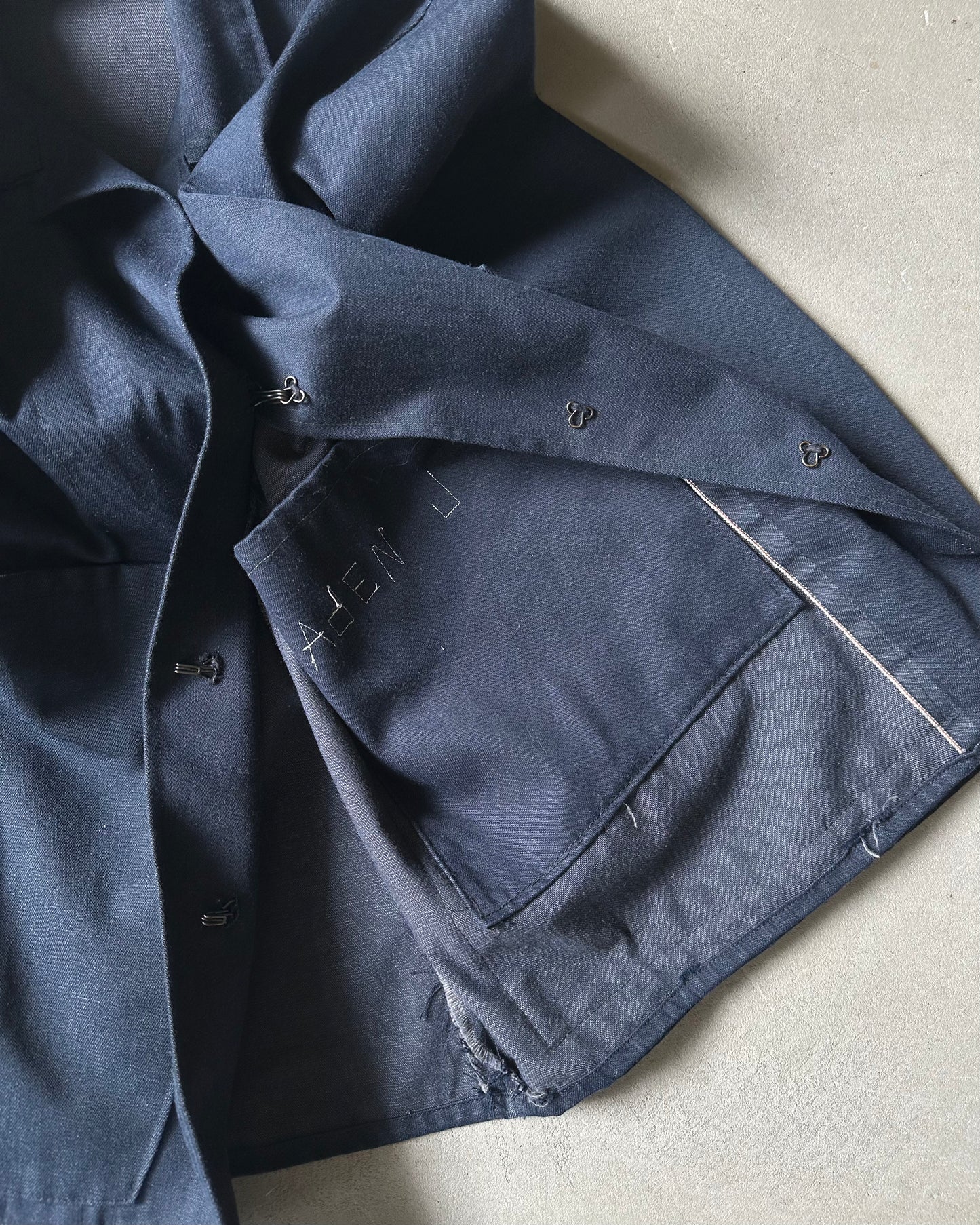 1970s - Denim Handmade Overshirt - L