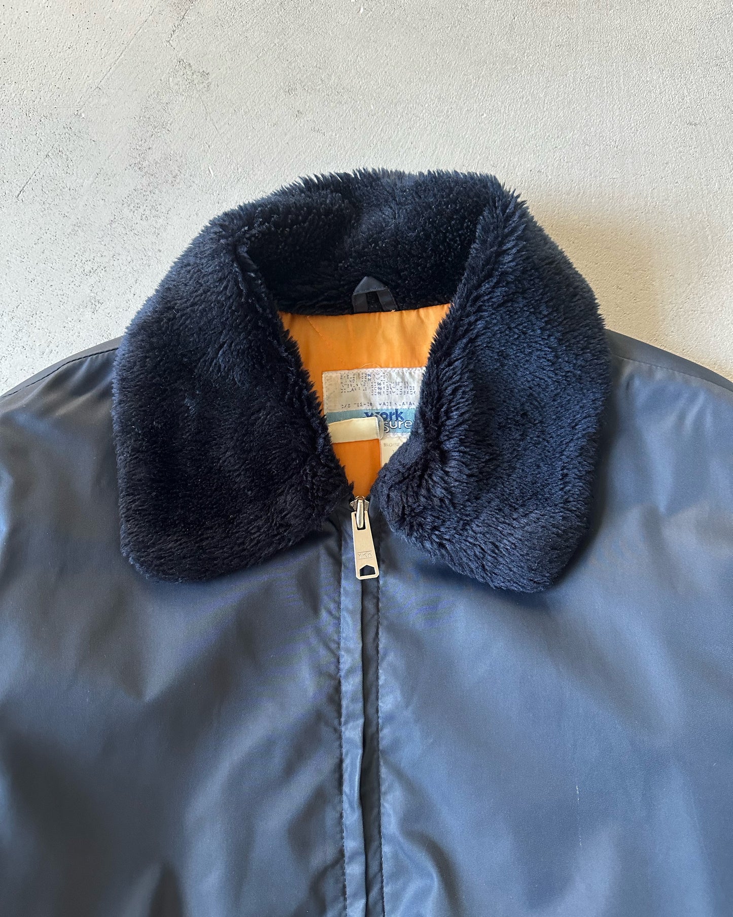 1970s - Navy Sears Work Leisure Bomber Jacket - M/L