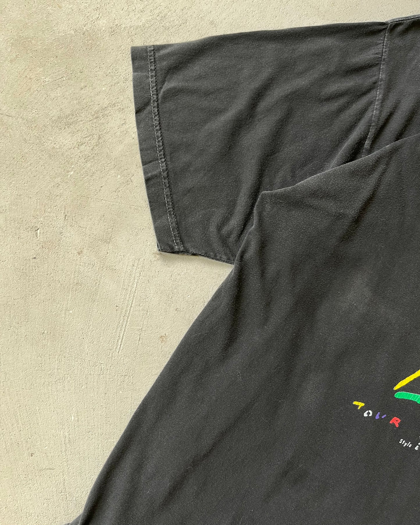 1990s - Black Paris T-Shirt - M/L