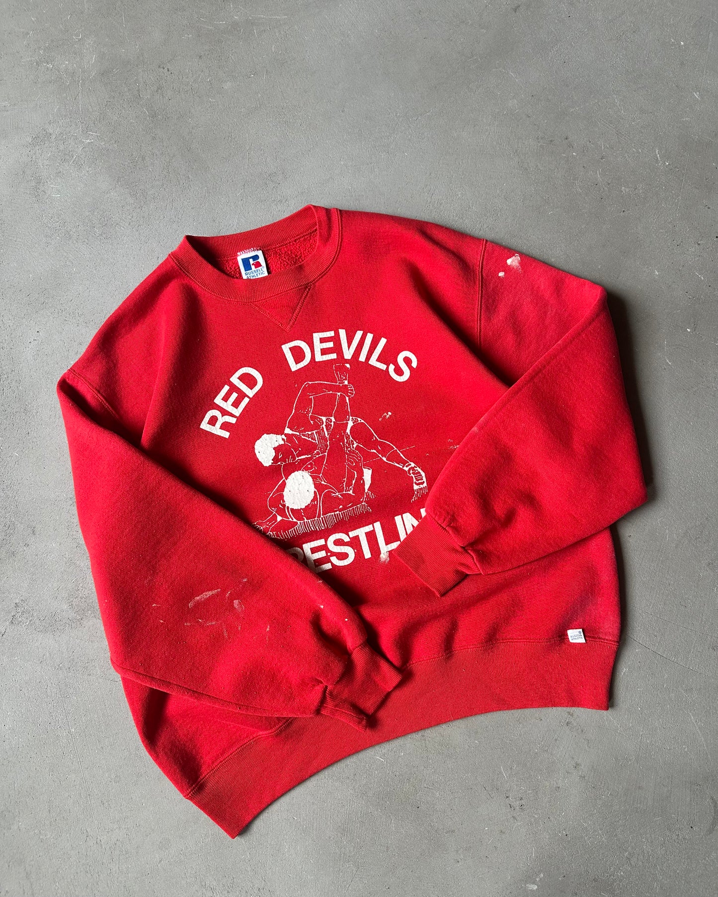 1990s - Red Devils Russell Painter Crewneck - M