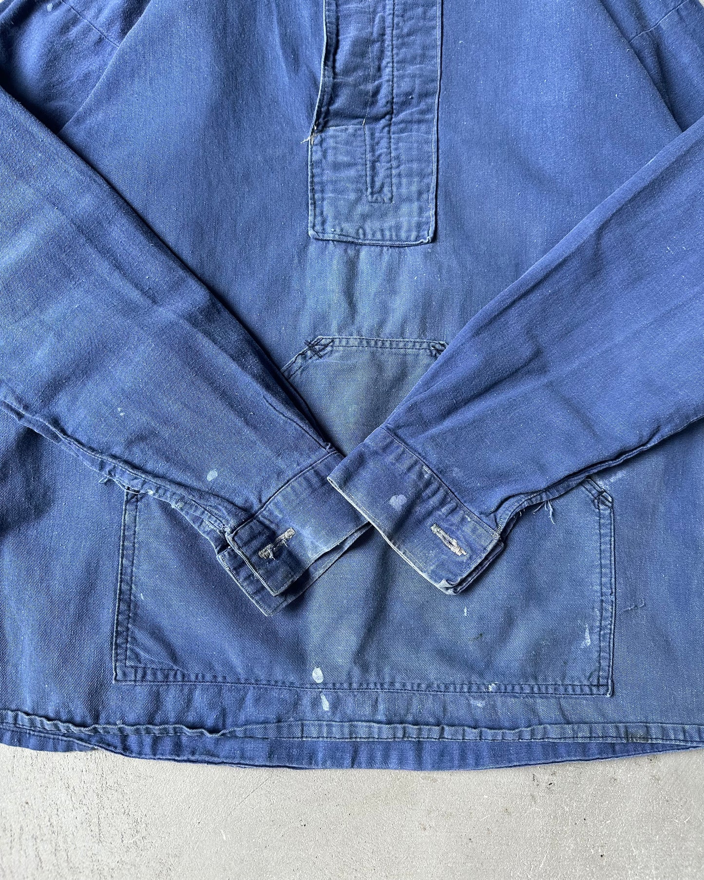 1970s - Blue Fisherman Overshirt - L