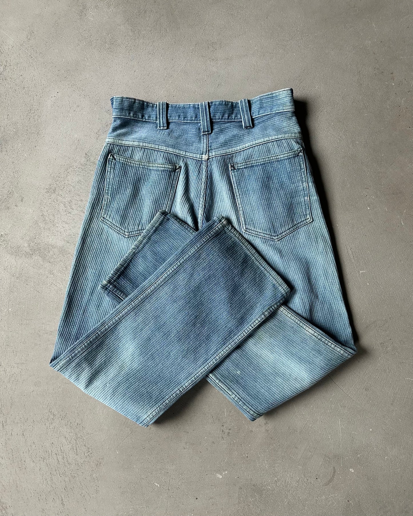1970s - Faded Ribbed Jeans - 29x30