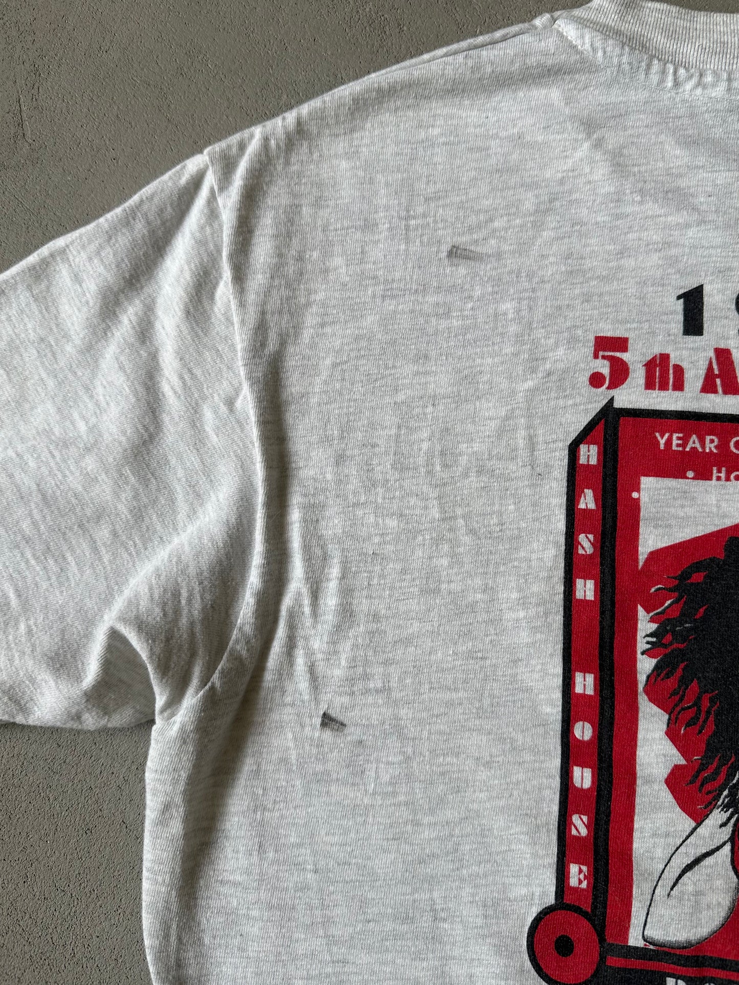 1990s - Ash Grey Push Up Bra T-Shirt - M