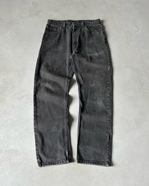 1990s - Faded Black 505 Levi's Jeans - 32x31